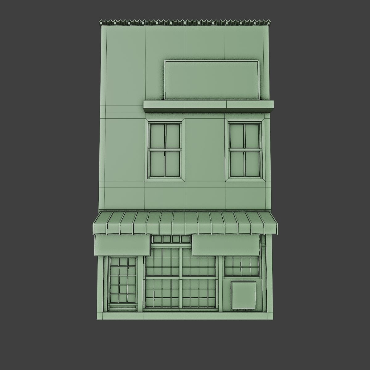 JAPANESE BUILDING 004 Low-poly 3D model_12