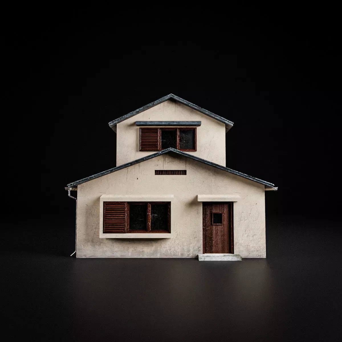 JAPANESE BUILDING 006 Low-poly 3D model_0