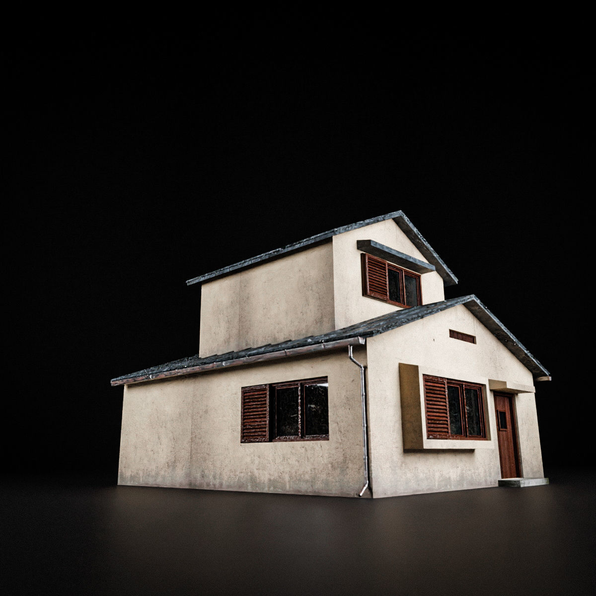 JAPANESE BUILDING 006 Low-poly 3D model_9