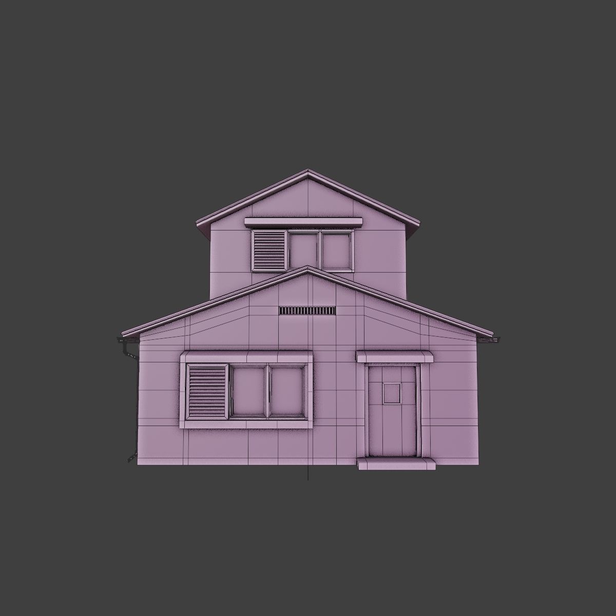 JAPANESE BUILDING 006 Low-poly 3D model_12