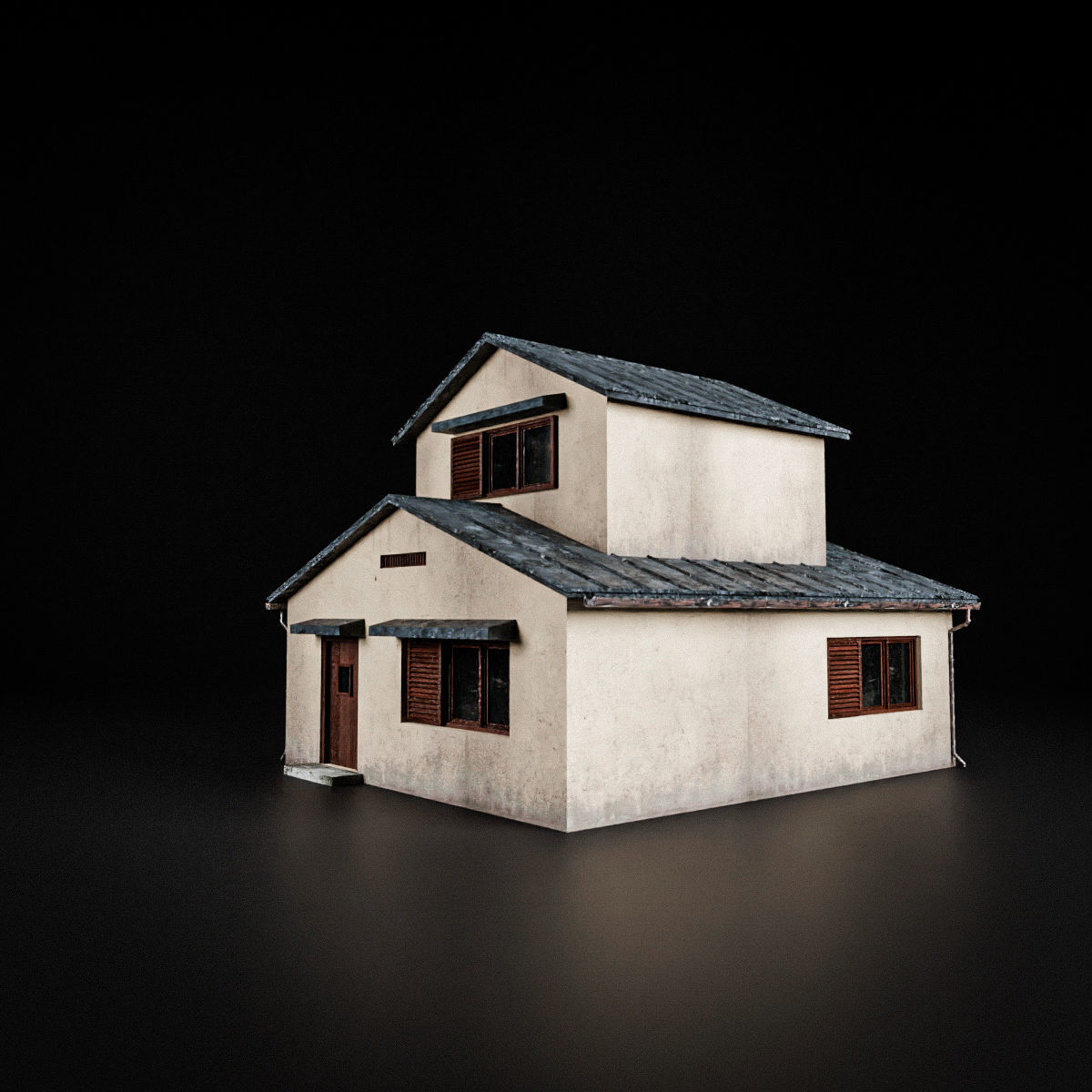 JAPANESE BUILDING 006 Low-poly 3D model_4