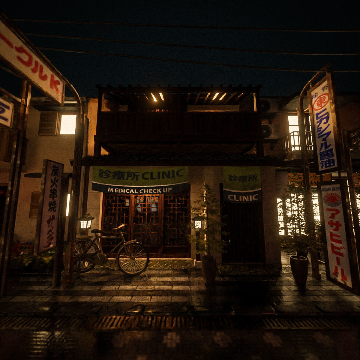 JAPANESE BUILDING 008 Low-poly 3D model_11