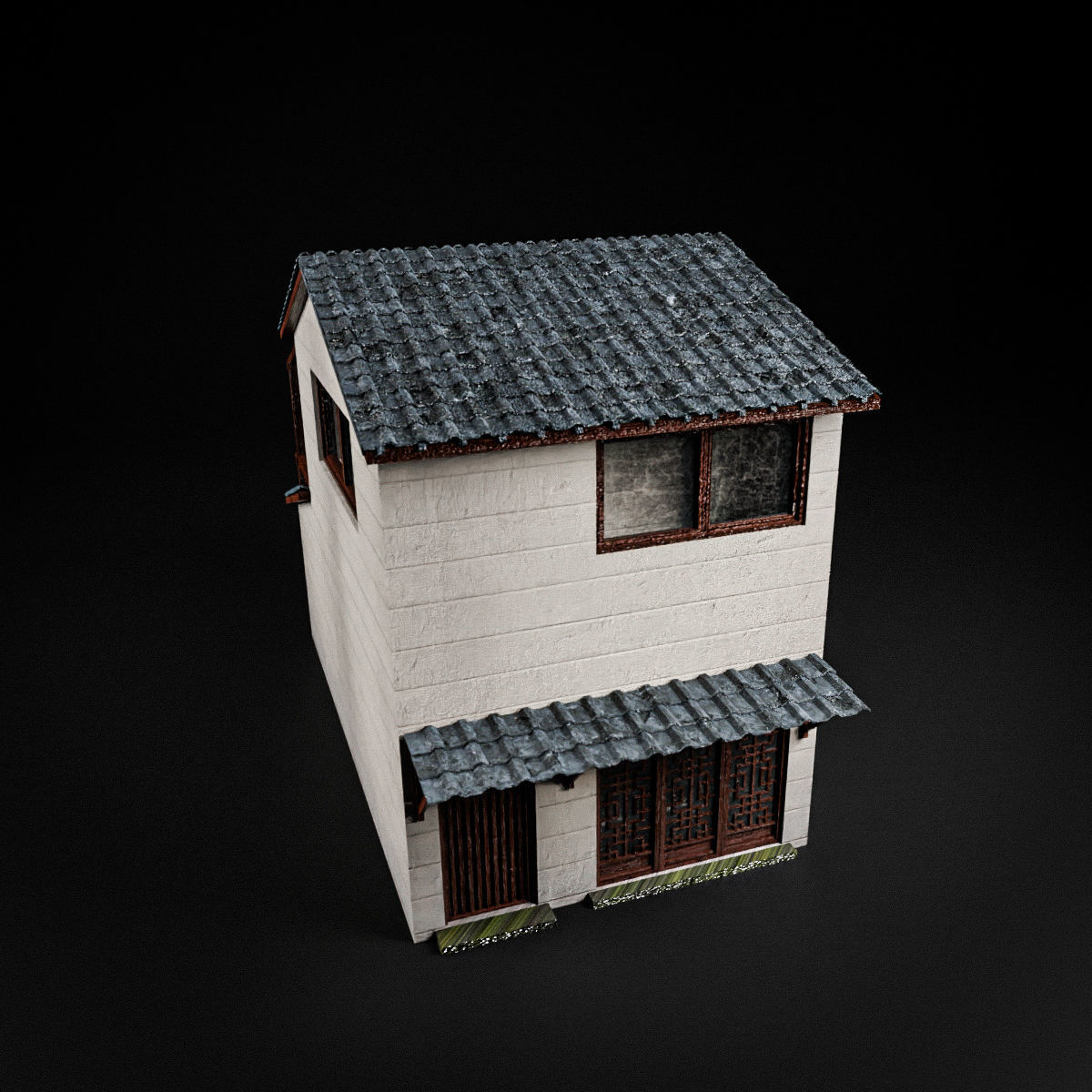 JAPANESE BUILDING 008 Low-poly 3D model_8