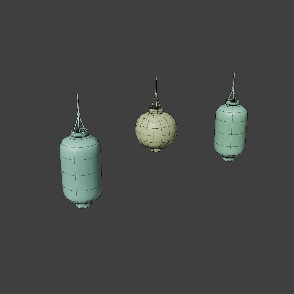 JAPANESE URBAN PROPS PACK Low-poly 3D model_42