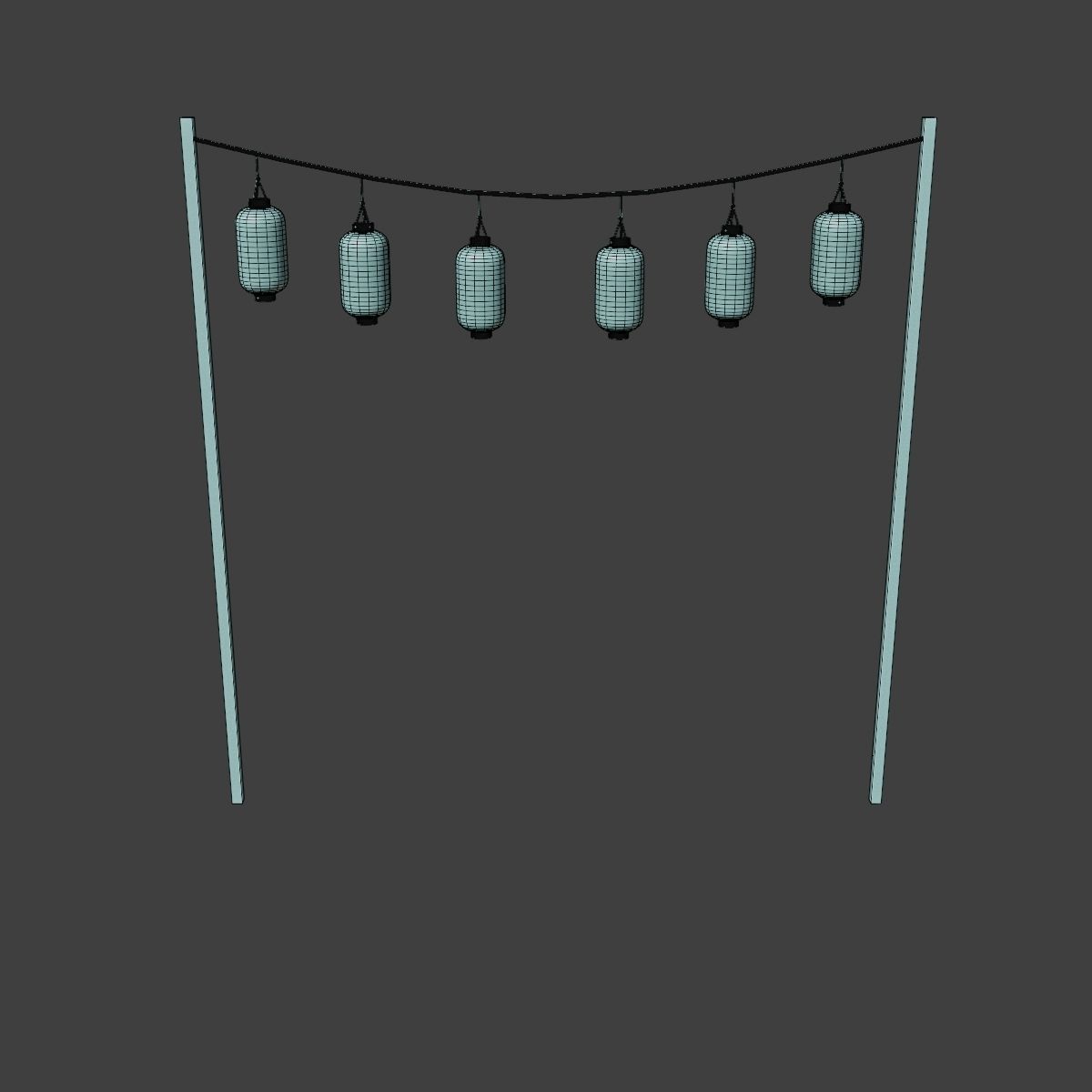 JAPANESE URBAN PROPS PACK Low-poly 3D model_31