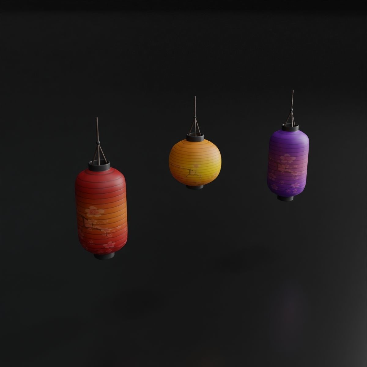 JAPANESE URBAN PROPS PACK Low-poly 3D model_13