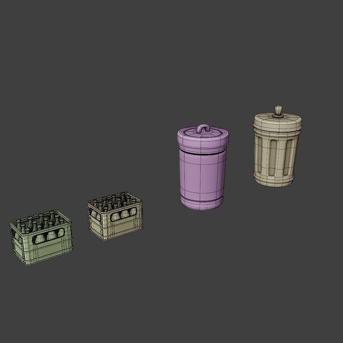 JAPANESE URBAN PROPS PACK Low-poly 3D model_39