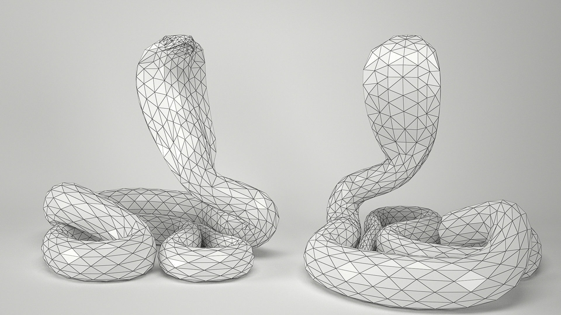 Snake Cobra Low-poly Low-poly 3D model_5