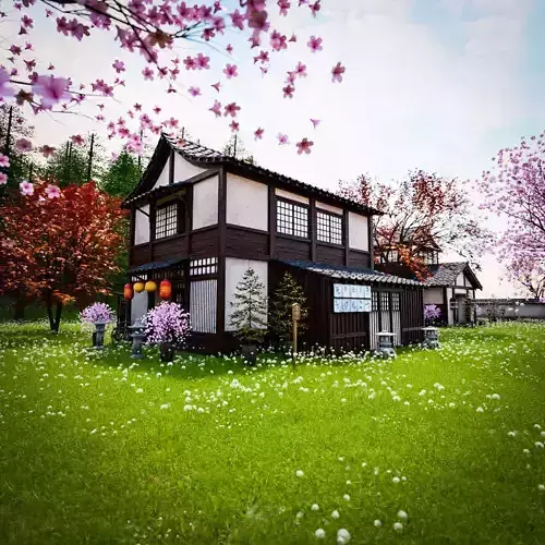 JAPAN NATURE PACK Low-poly 3D model