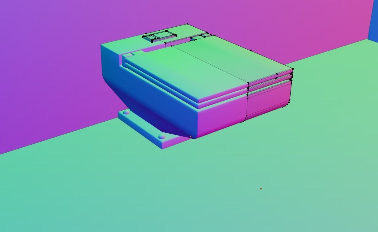 WC Toilet Pack Boxy Low-poly 3D model_14