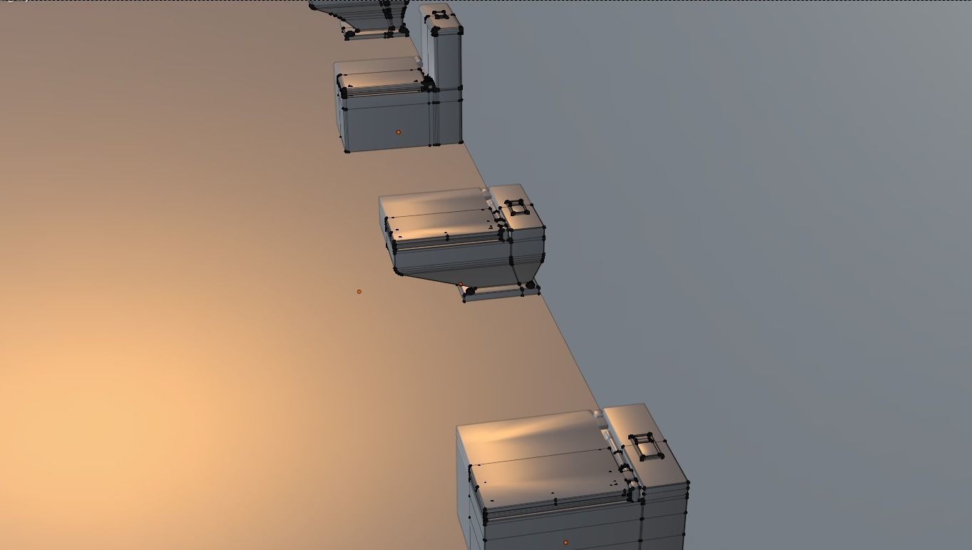 WC Toilet Pack Boxy Low-poly 3D model_24