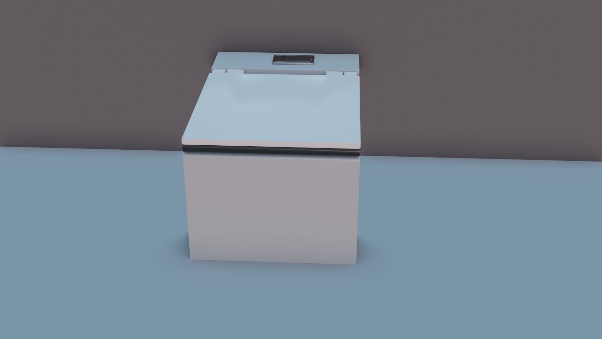 WC Toilet Pack Boxy Low-poly 3D model_2