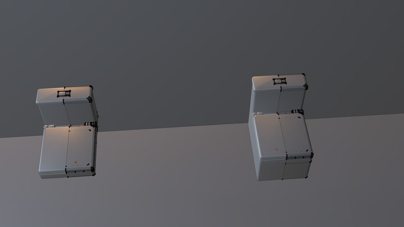 WC Toilet Pack Boxy Low-poly 3D model_21