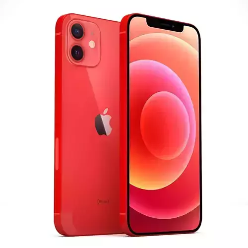 Apple iPhone 12 RED 3D model