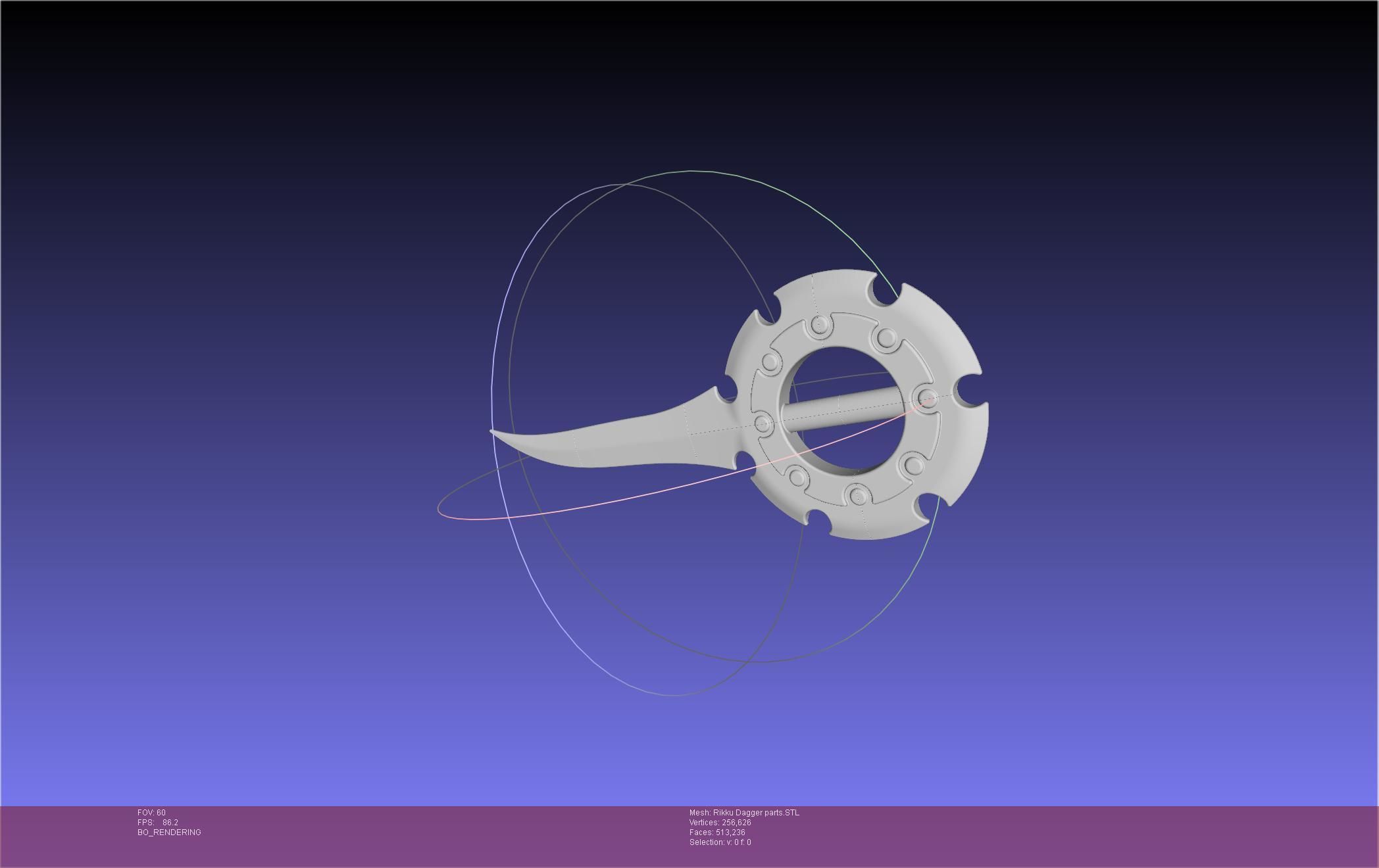 Final Fantasy X Rikku Dagger Assembly 3D print model_21