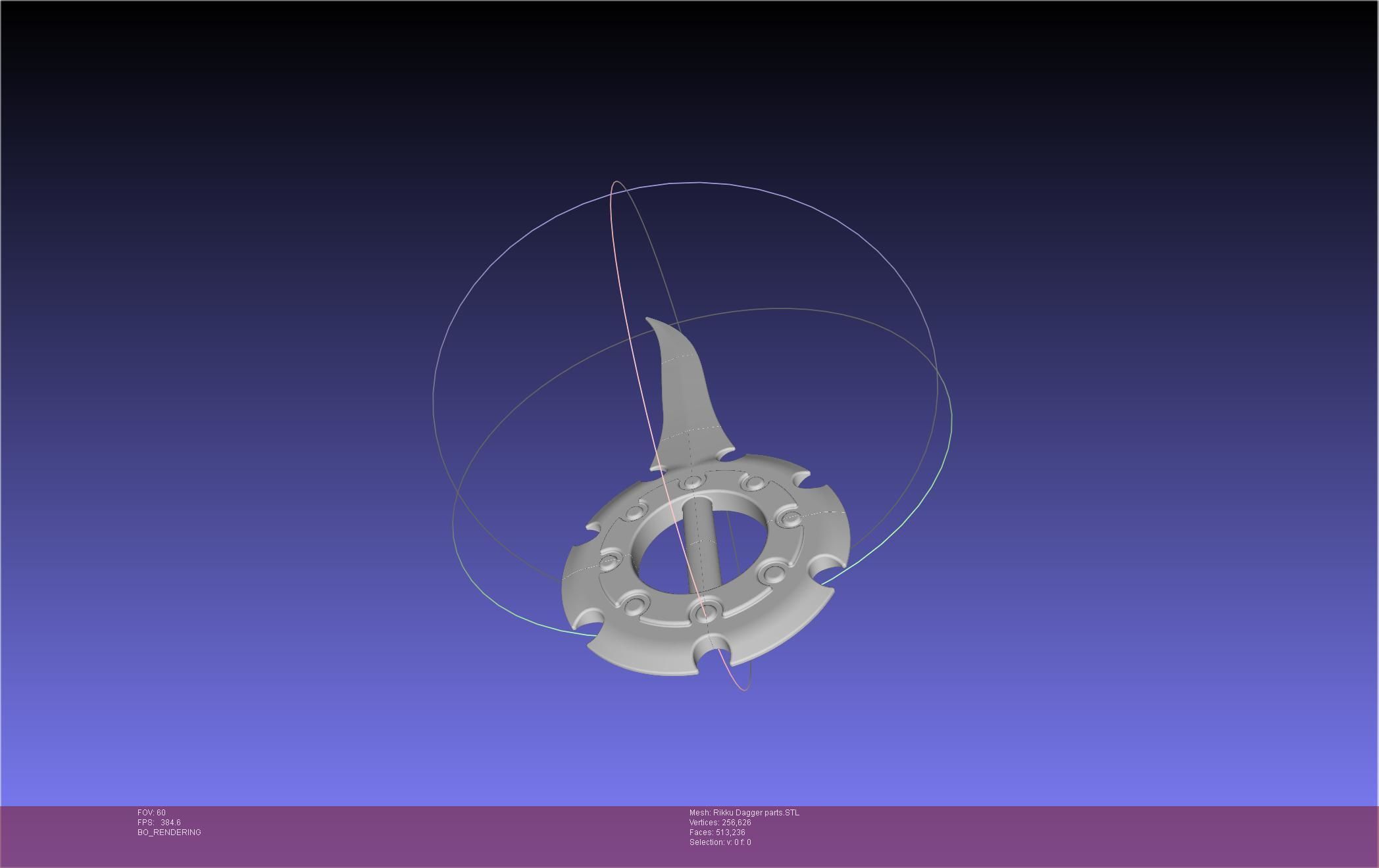 Final Fantasy X Rikku Dagger Assembly 3D print model_6