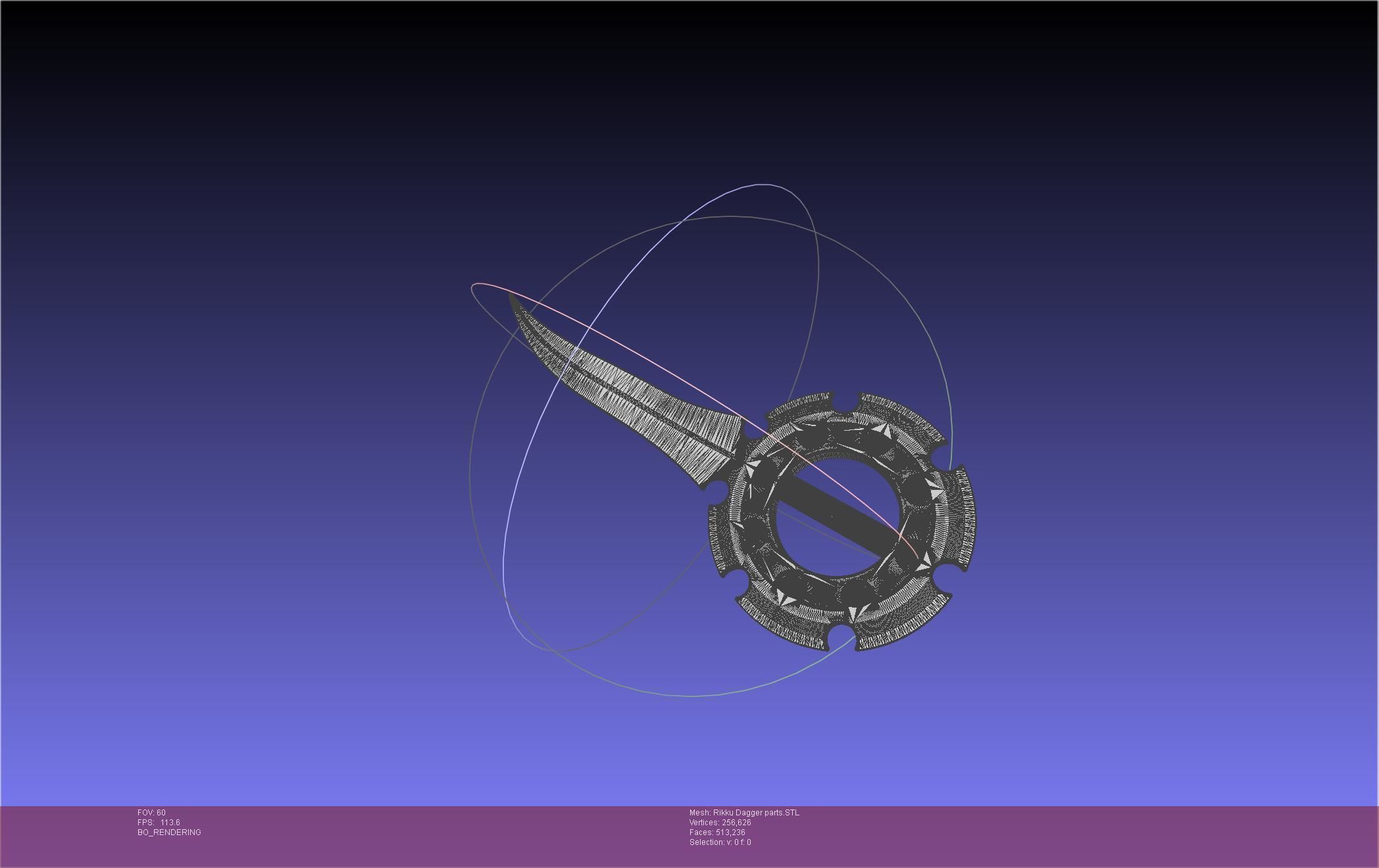 Final Fantasy X Rikku Dagger Assembly 3D print model_39