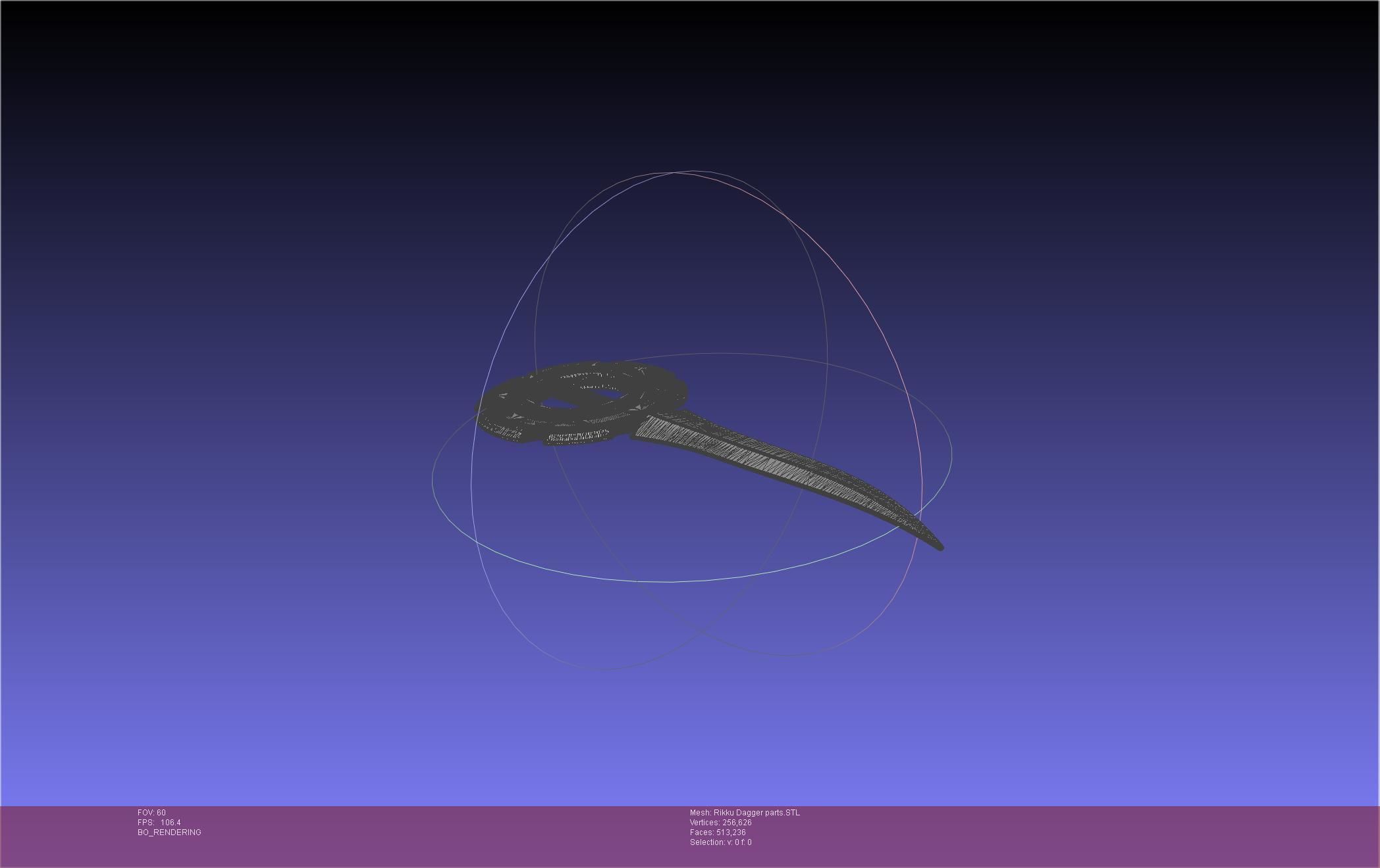 Final Fantasy X Rikku Dagger Assembly 3D print model_35