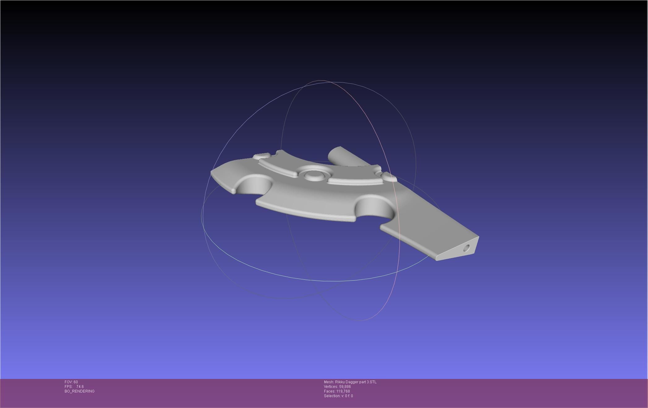 Final Fantasy X Rikku Dagger Assembly 3D print model_111