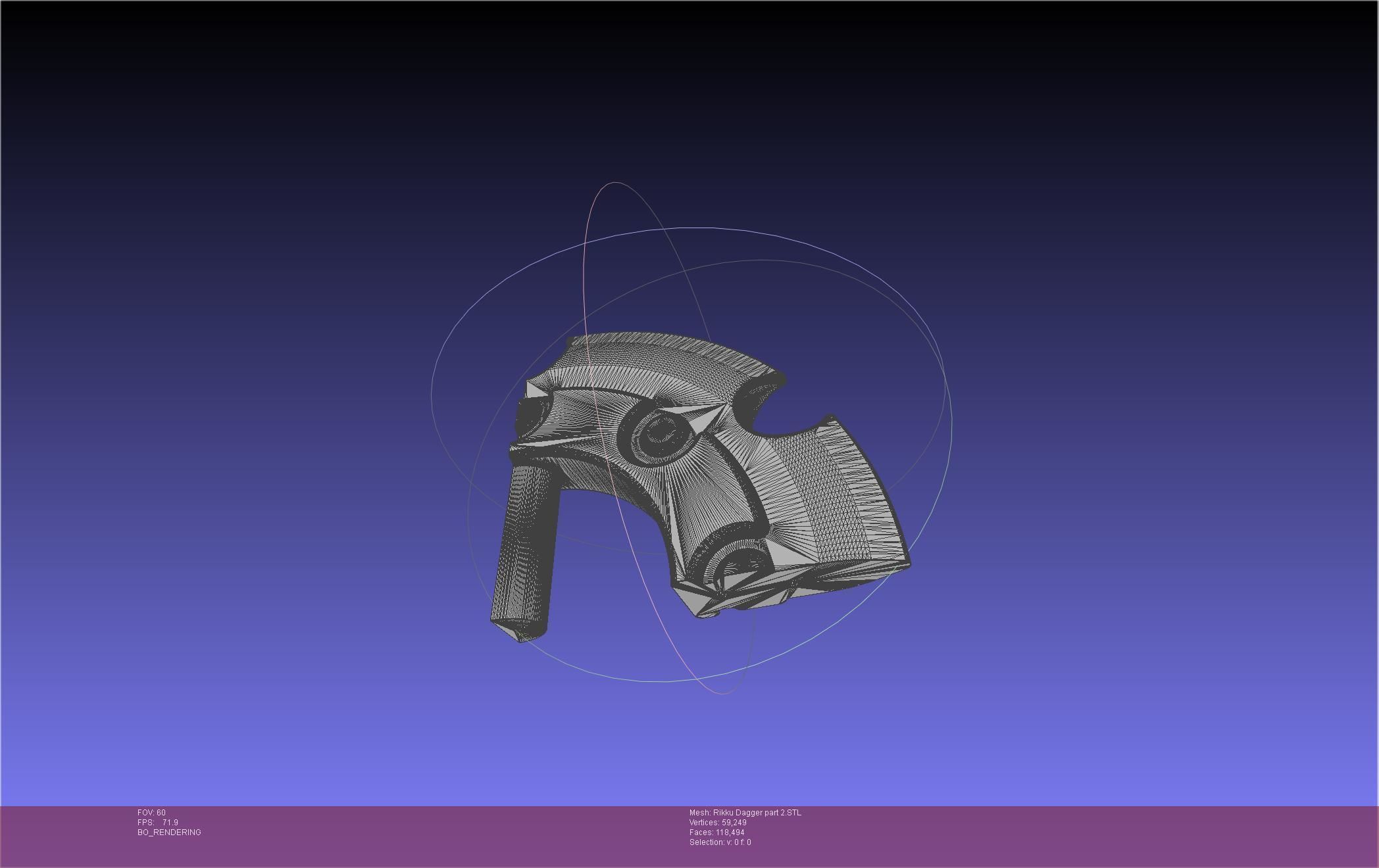 Final Fantasy X Rikku Dagger Assembly 3D print model_100