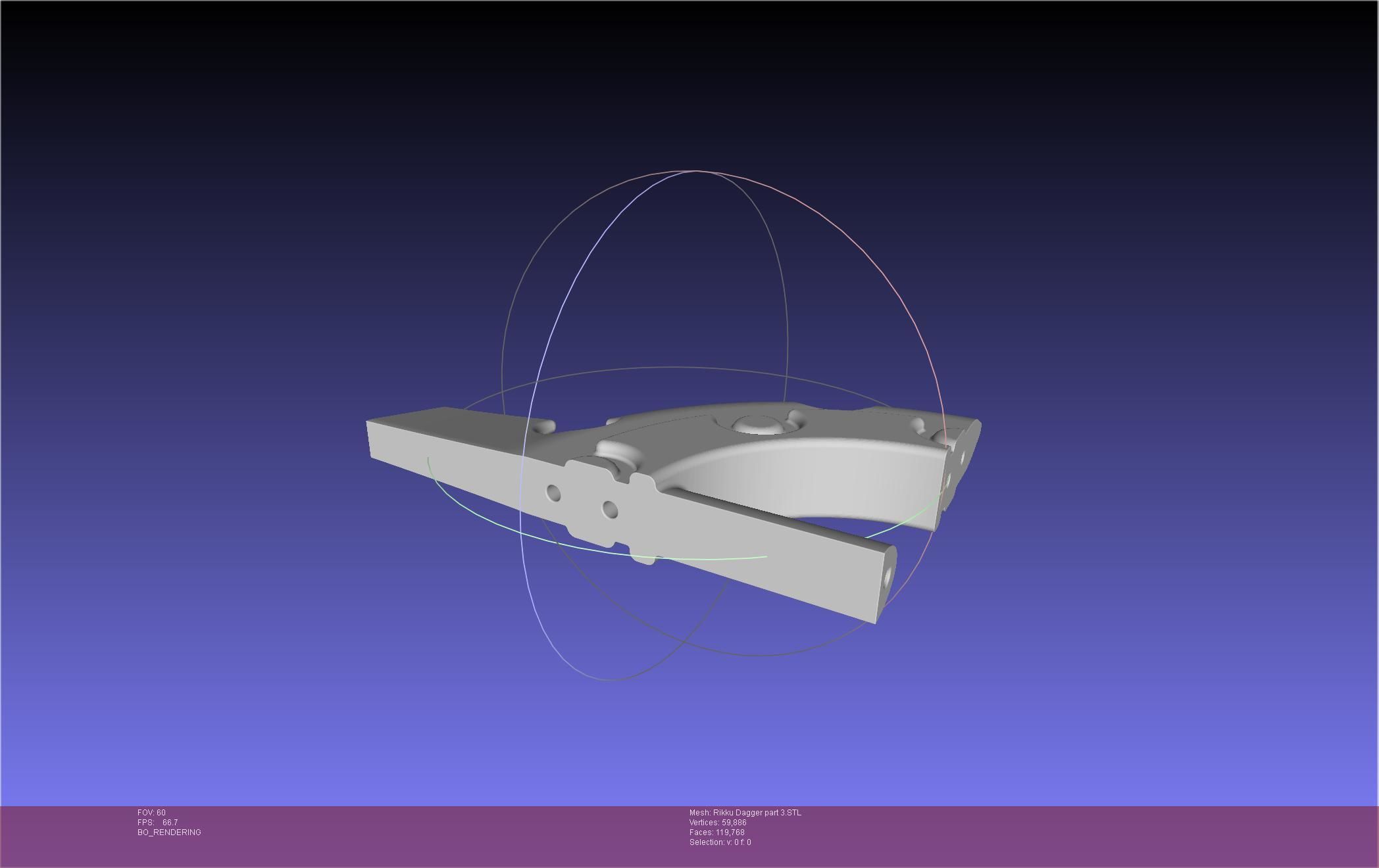 Final Fantasy X Rikku Dagger Assembly 3D print model_105