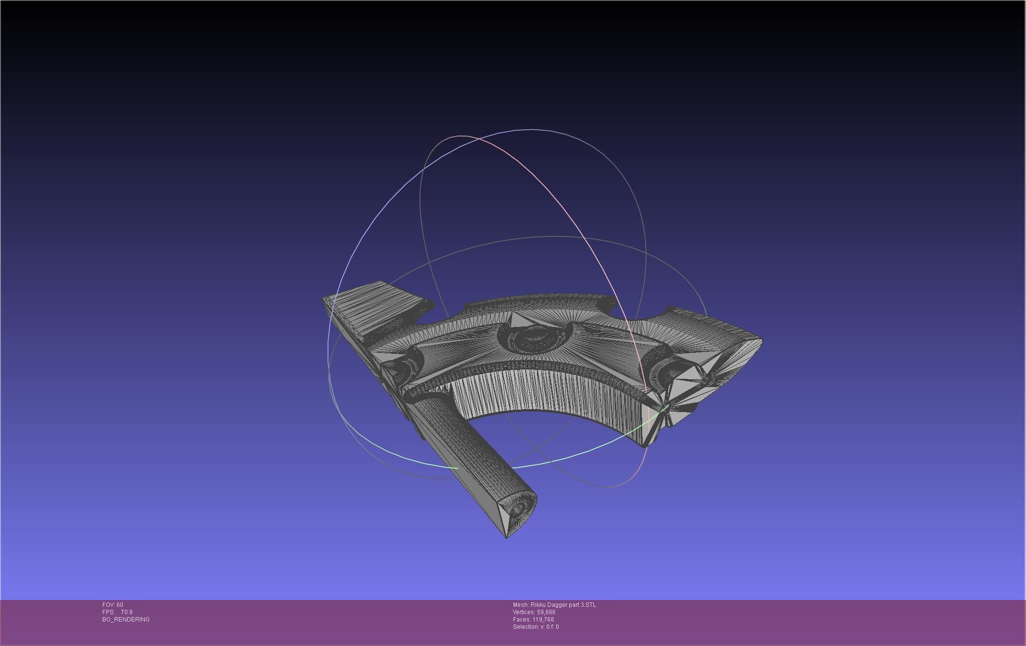 Final Fantasy X Rikku Dagger Assembly 3D print model_108