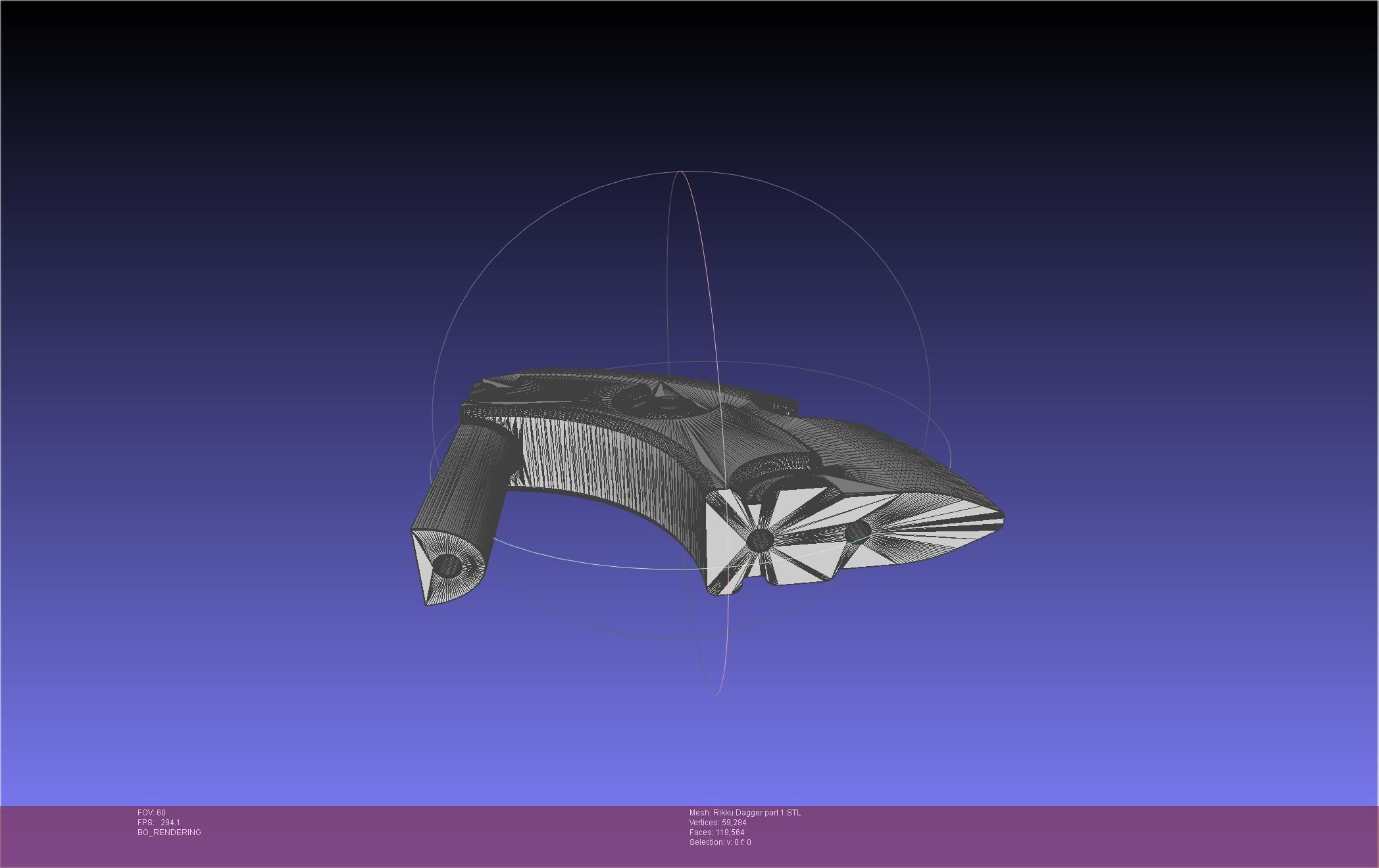 Final Fantasy X Rikku Dagger Assembly 3D print model_93