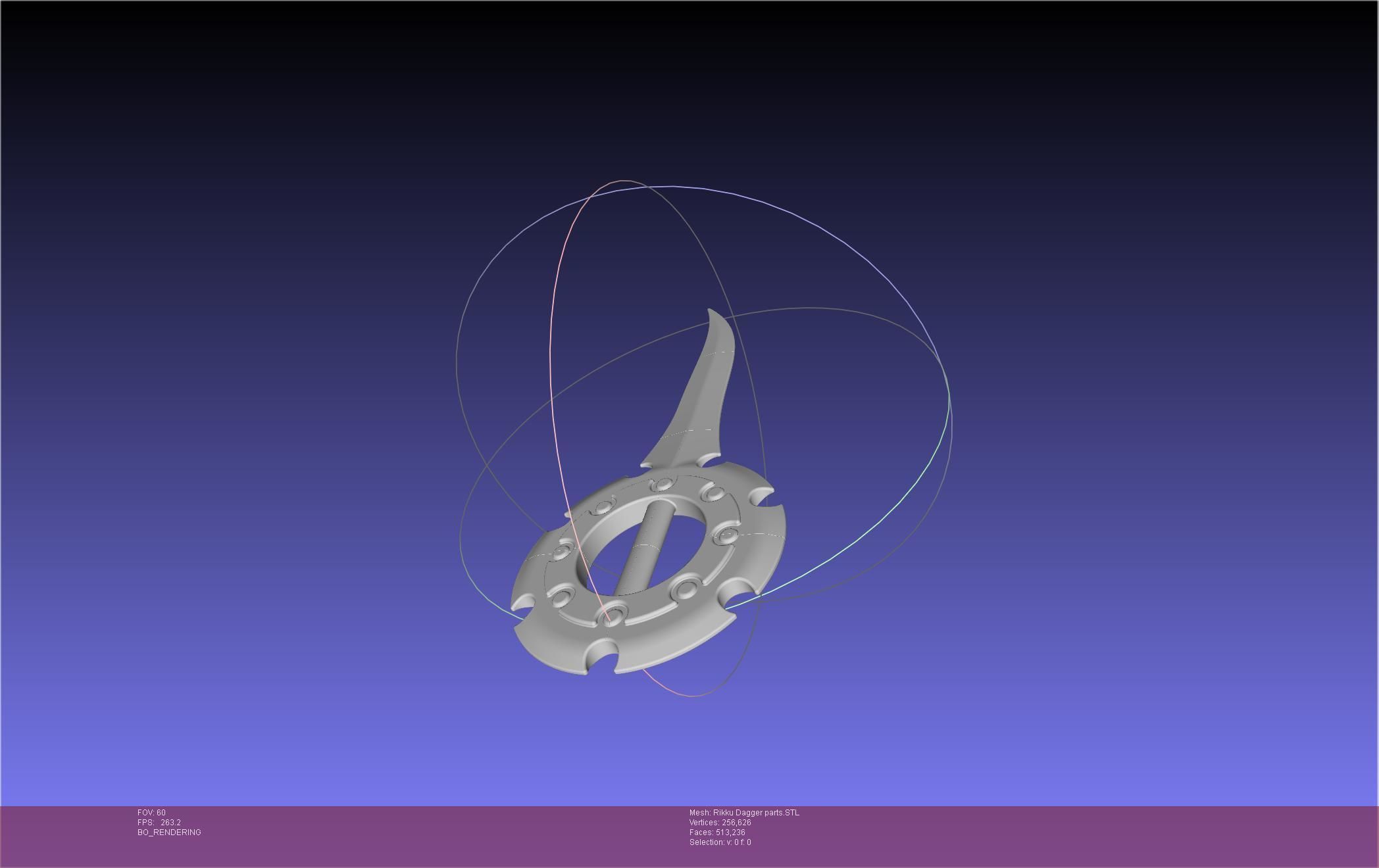 Final Fantasy X Rikku Dagger Assembly 3D print model_7