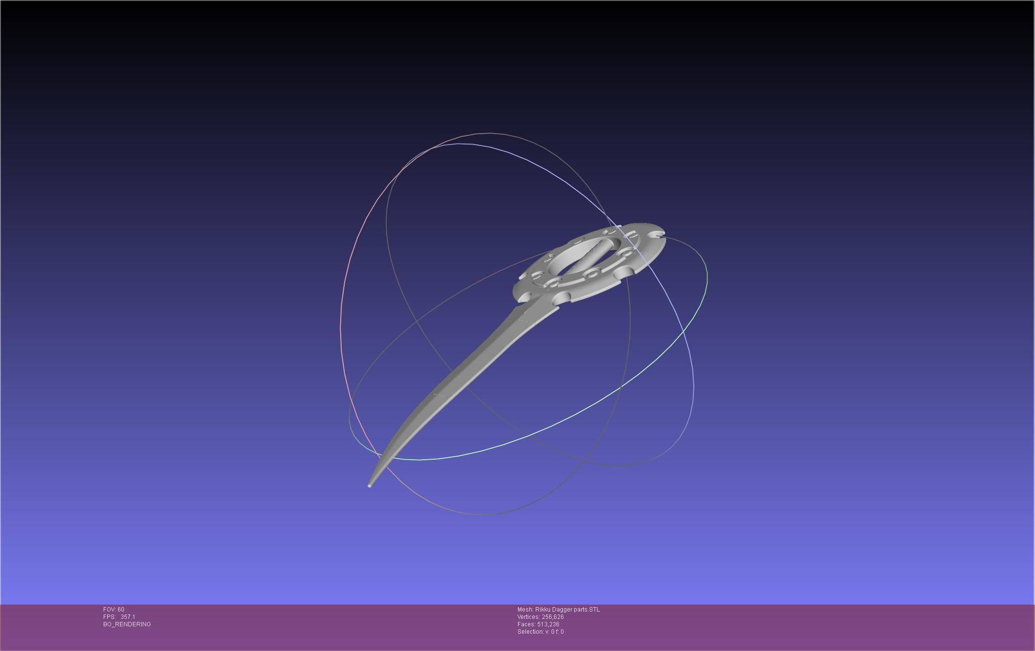 Final Fantasy X Rikku Dagger Assembly 3D print model_3