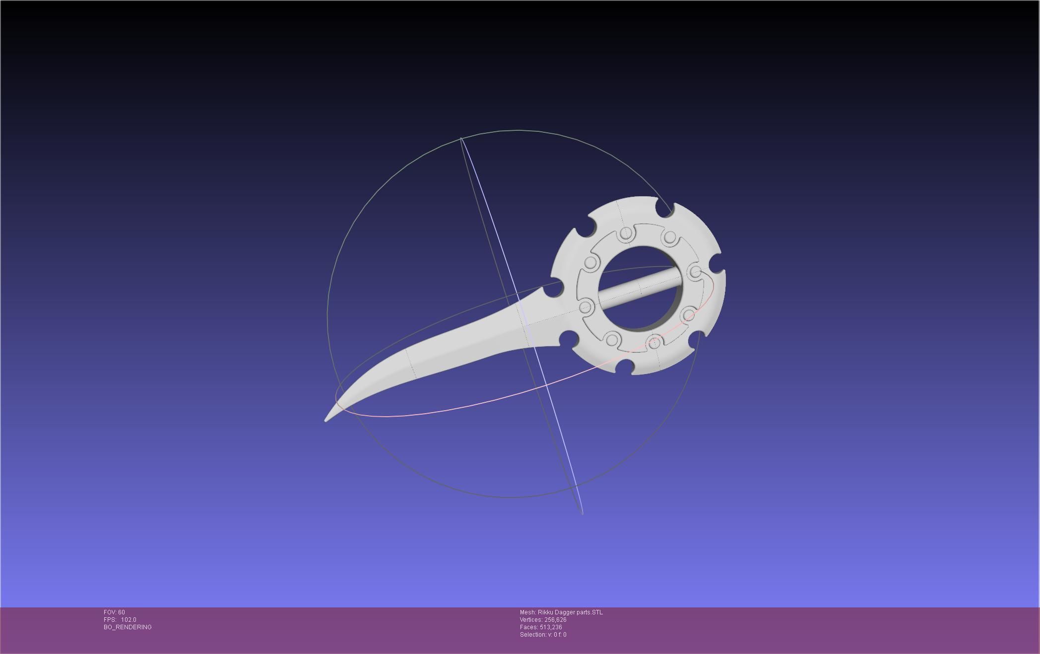 Final Fantasy X Rikku Dagger Assembly 3D print model_13