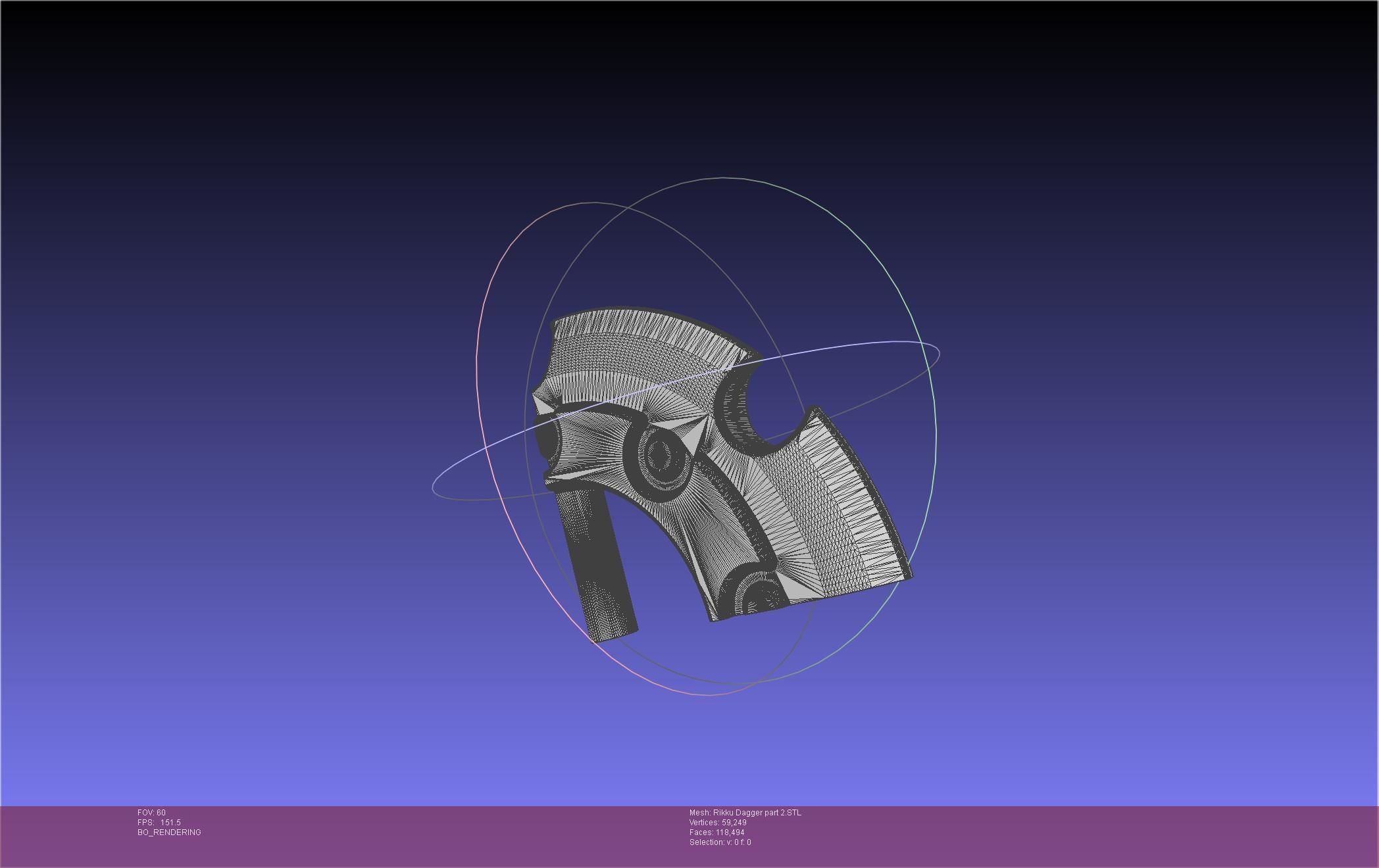 Final Fantasy X Rikku Dagger Assembly 3D print model_101