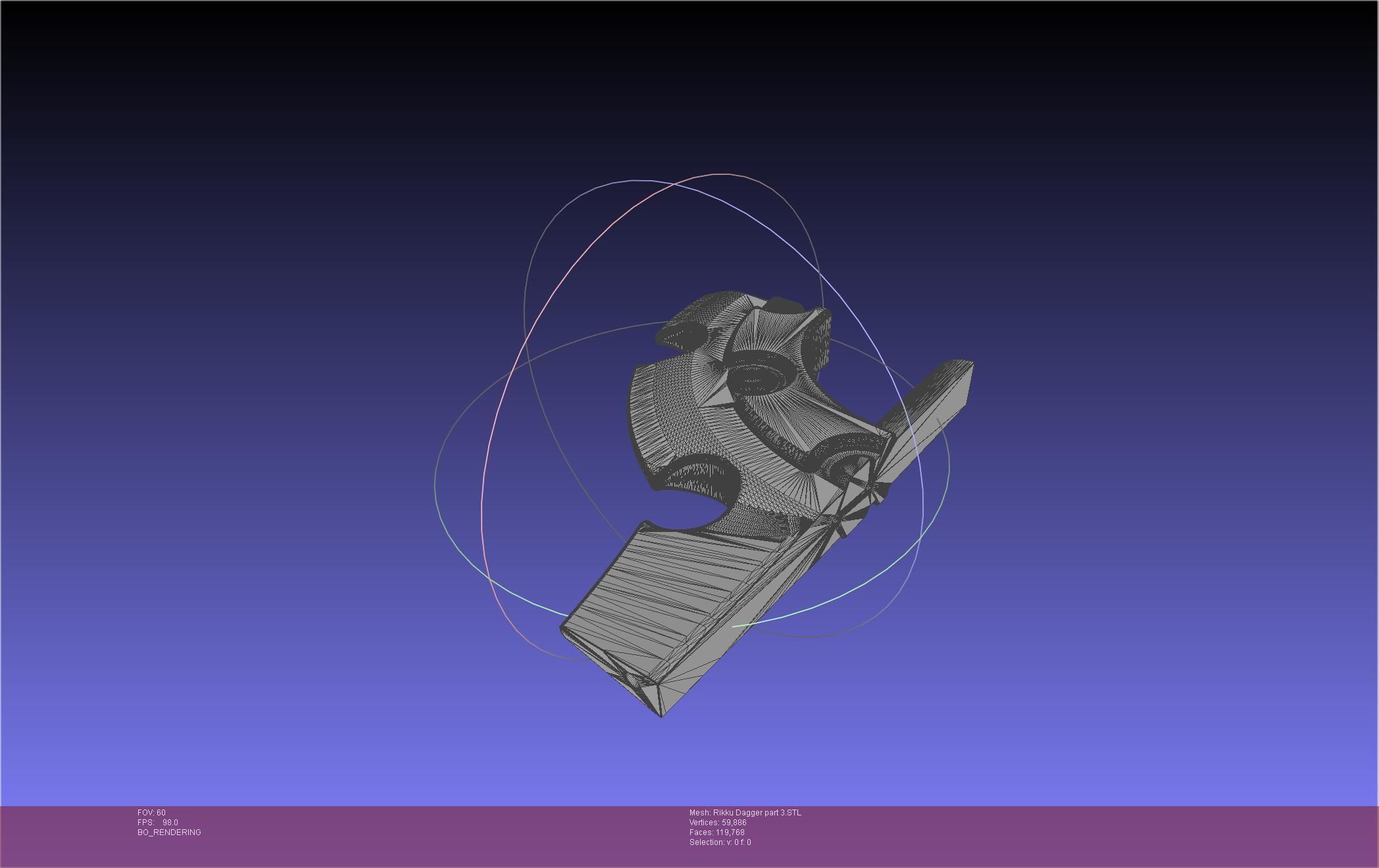 Final Fantasy X Rikku Dagger Assembly 3D print model_110