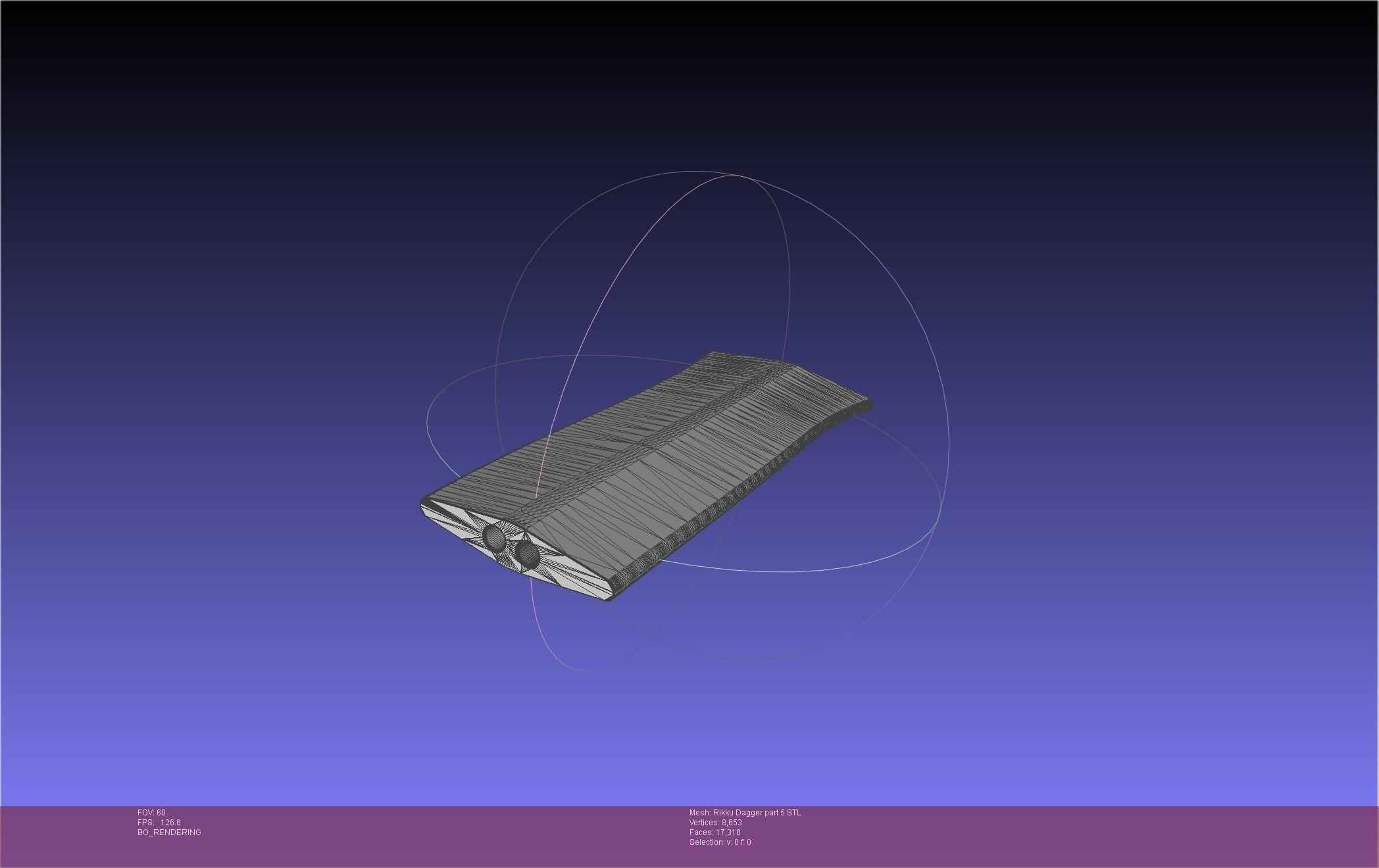 Final Fantasy X Rikku Dagger Assembly 3D print model_129