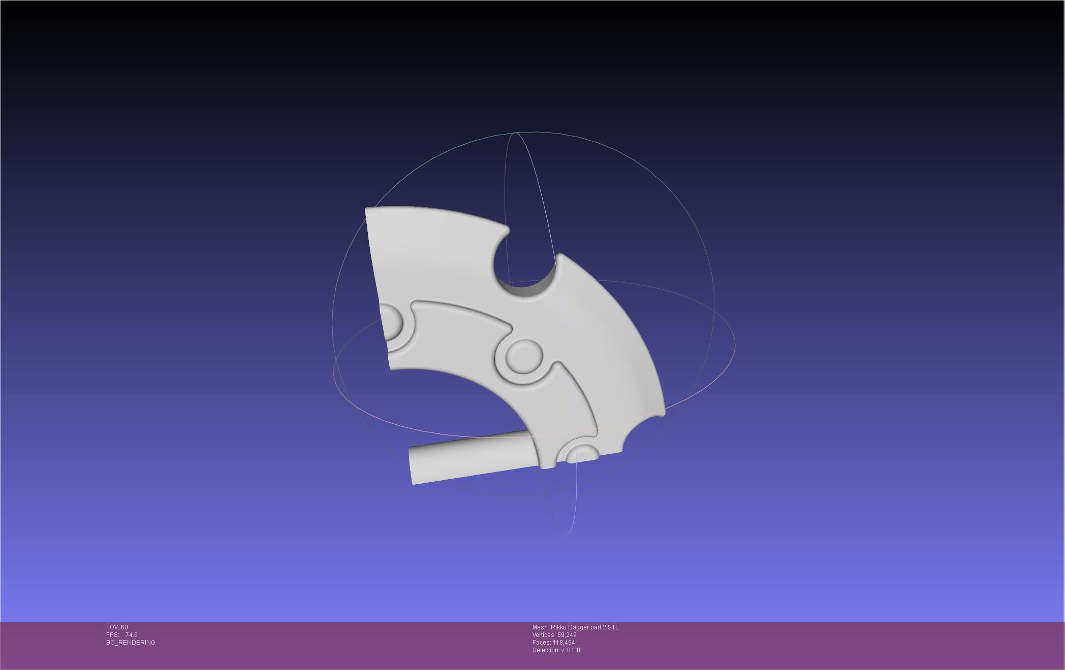 Final Fantasy X Rikku Dagger Assembly 3D print model_97