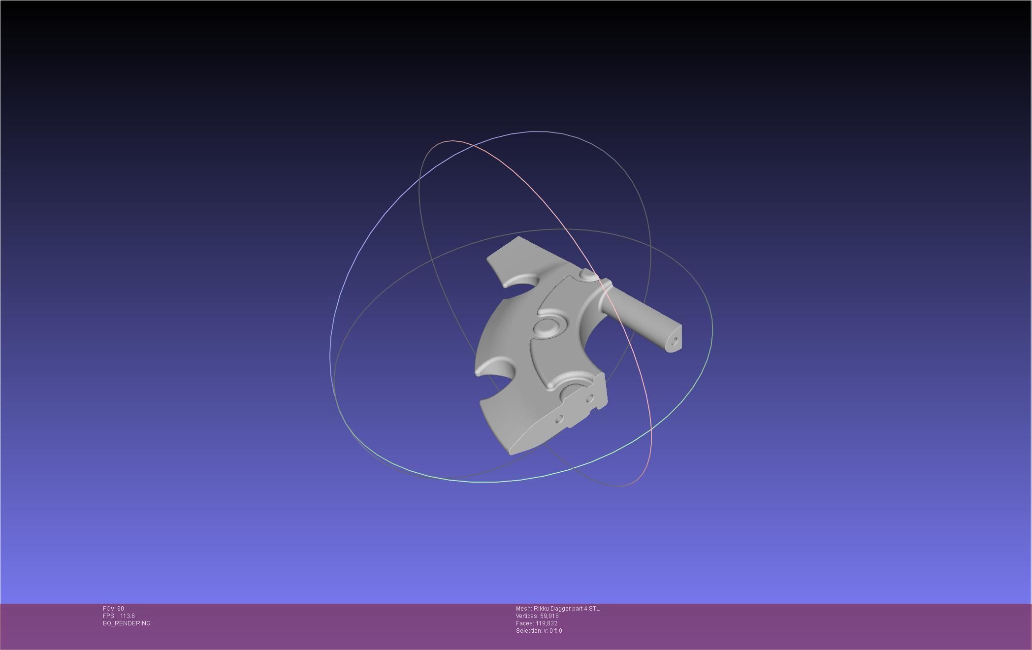 Final Fantasy X Rikku Dagger Assembly 3D print model_115