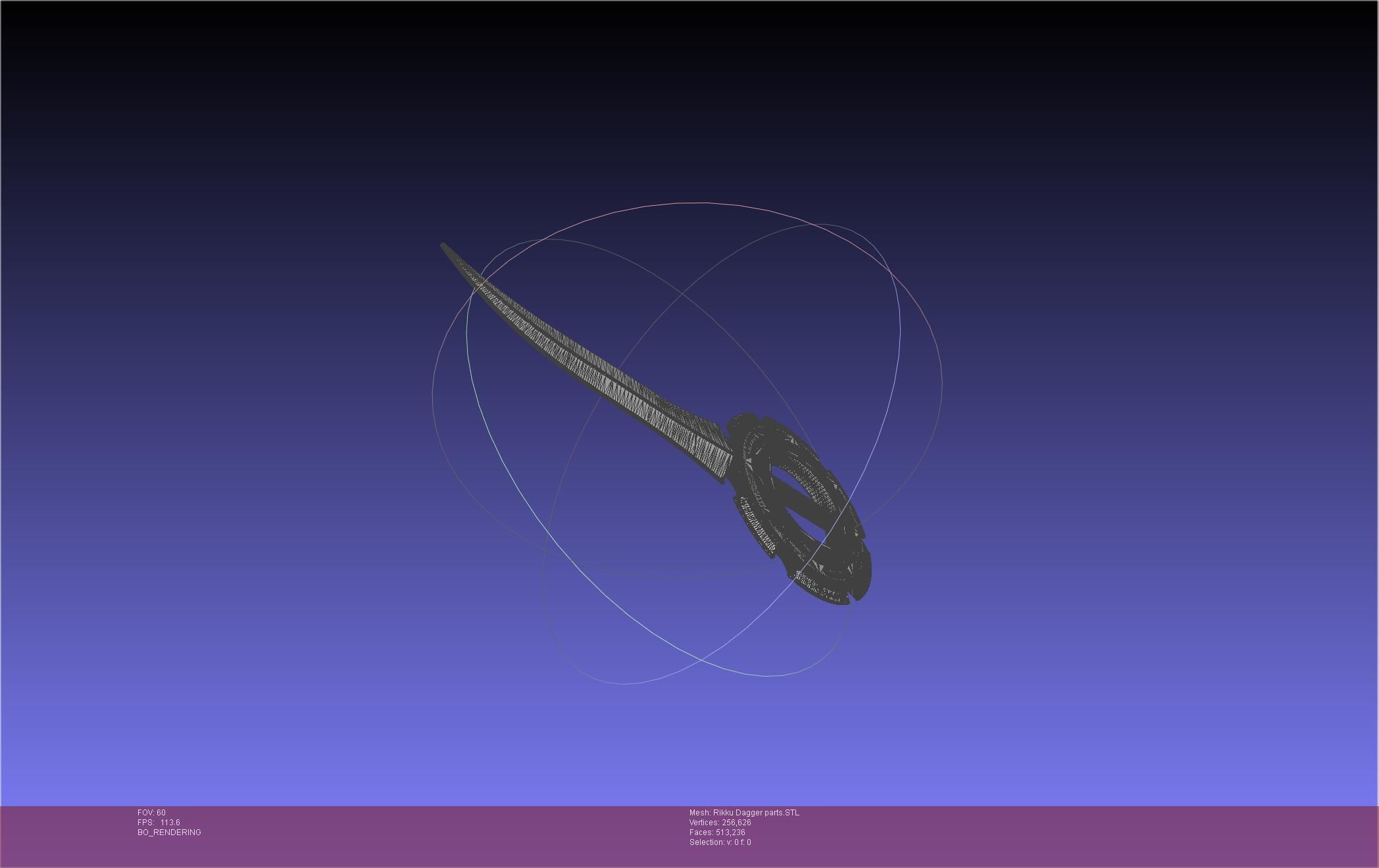 Final Fantasy X Rikku Dagger Assembly 3D print model_40
