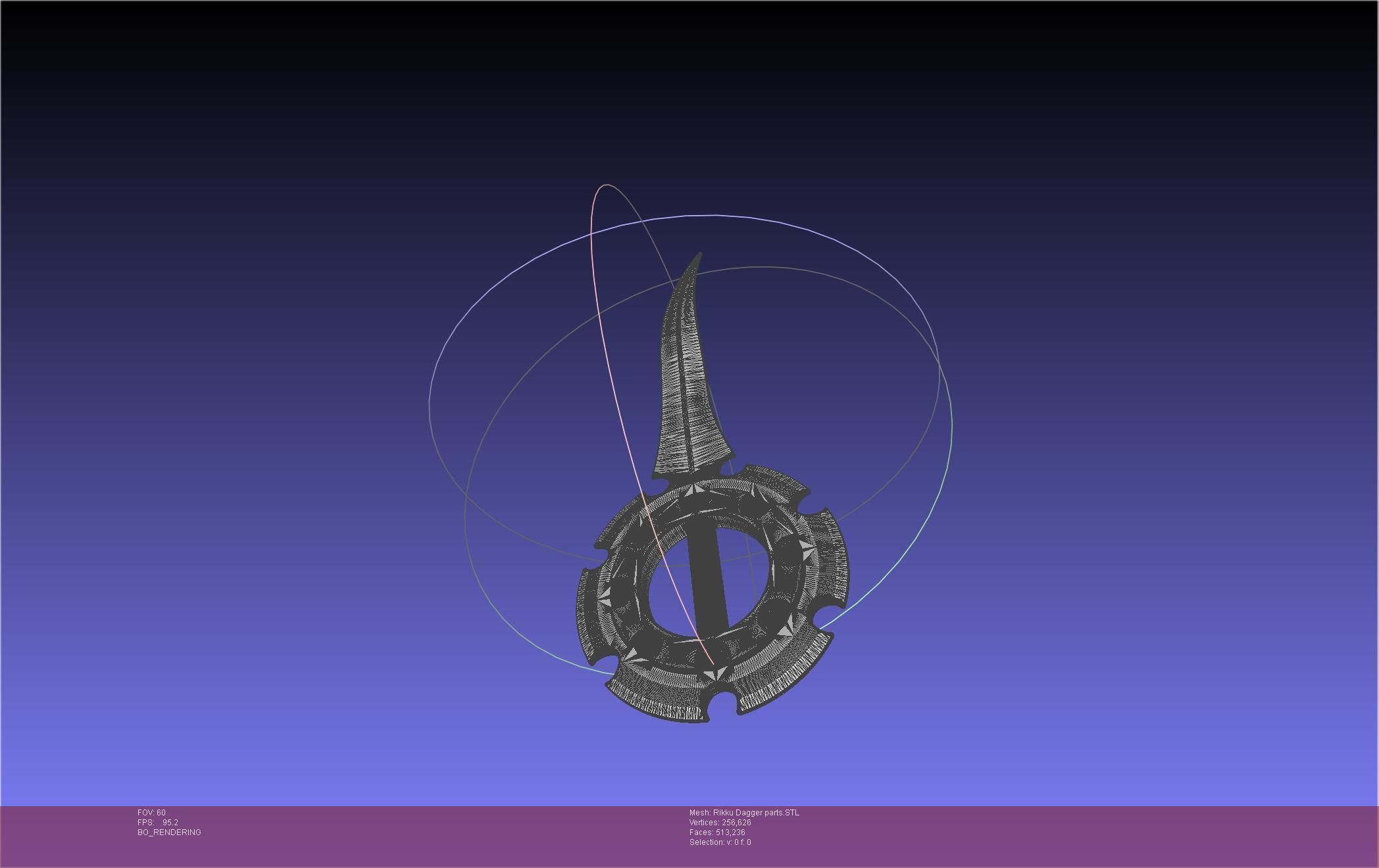 Final Fantasy X Rikku Dagger Assembly 3D print model_38