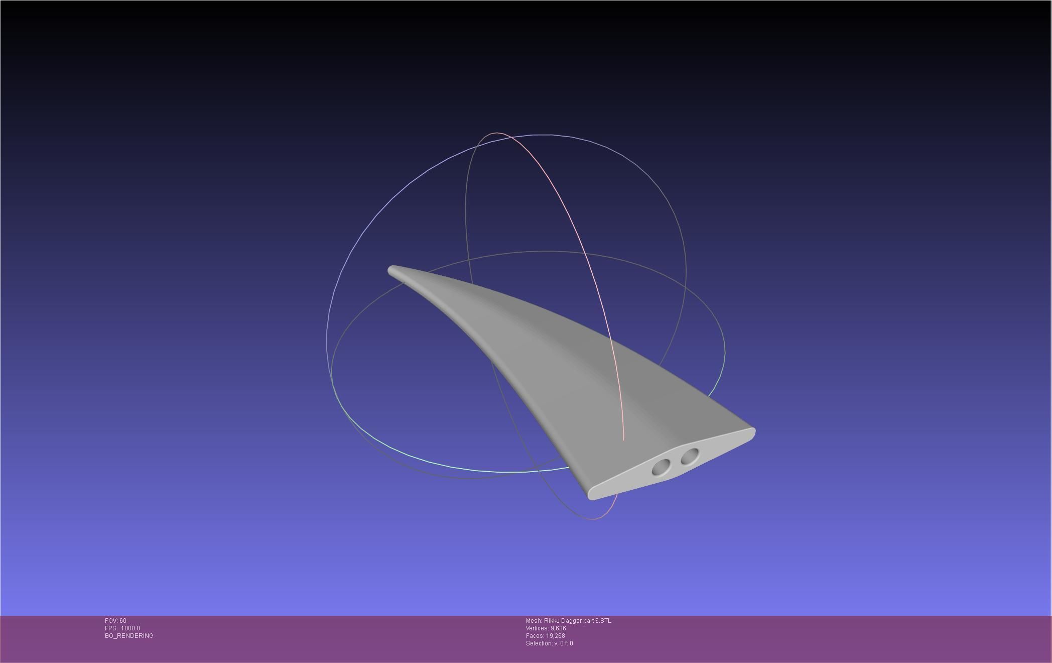 Final Fantasy X Rikku Dagger Assembly 3D print model_136