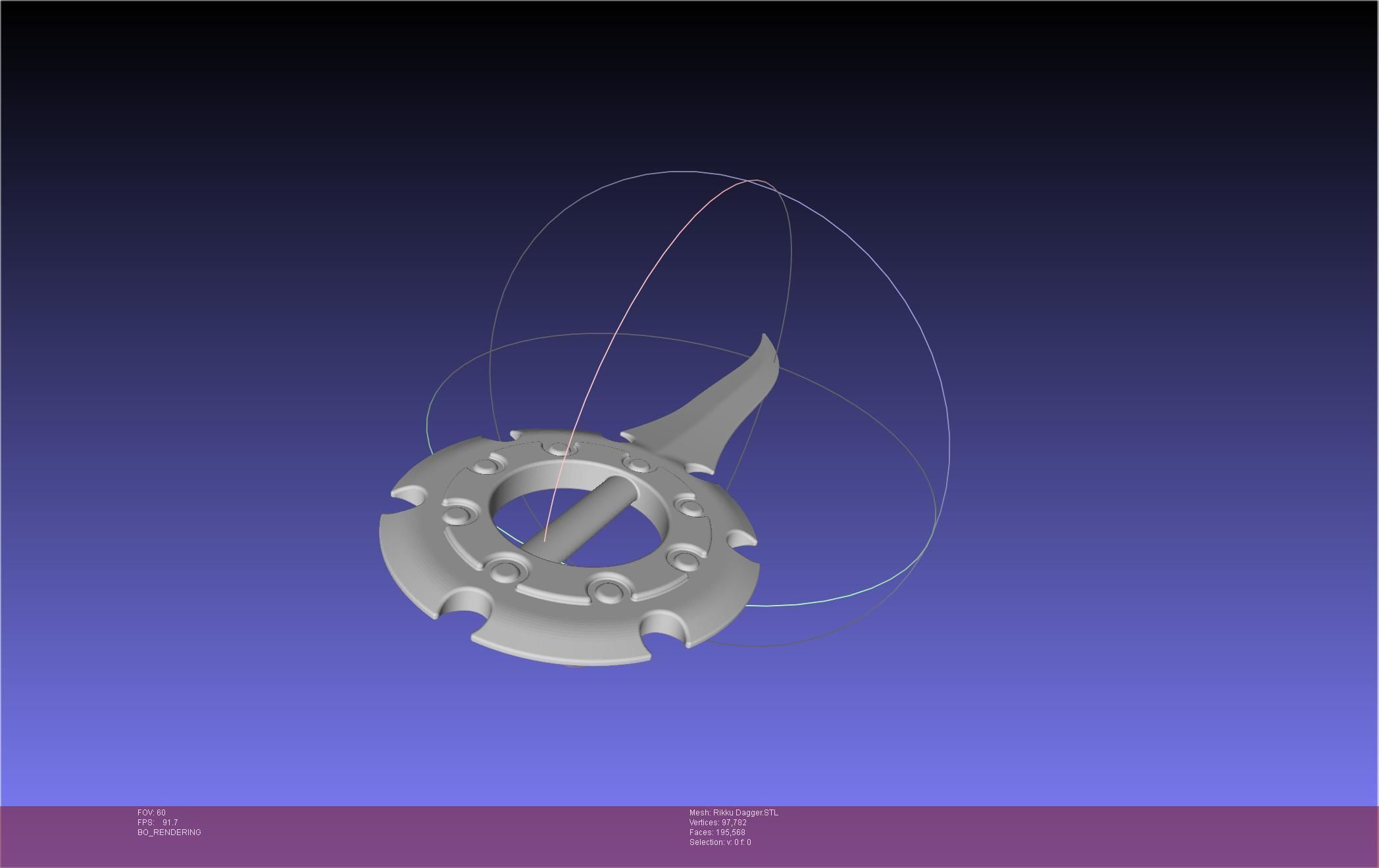 Final Fantasy X Rikku Dagger Assembly 3D print model_74