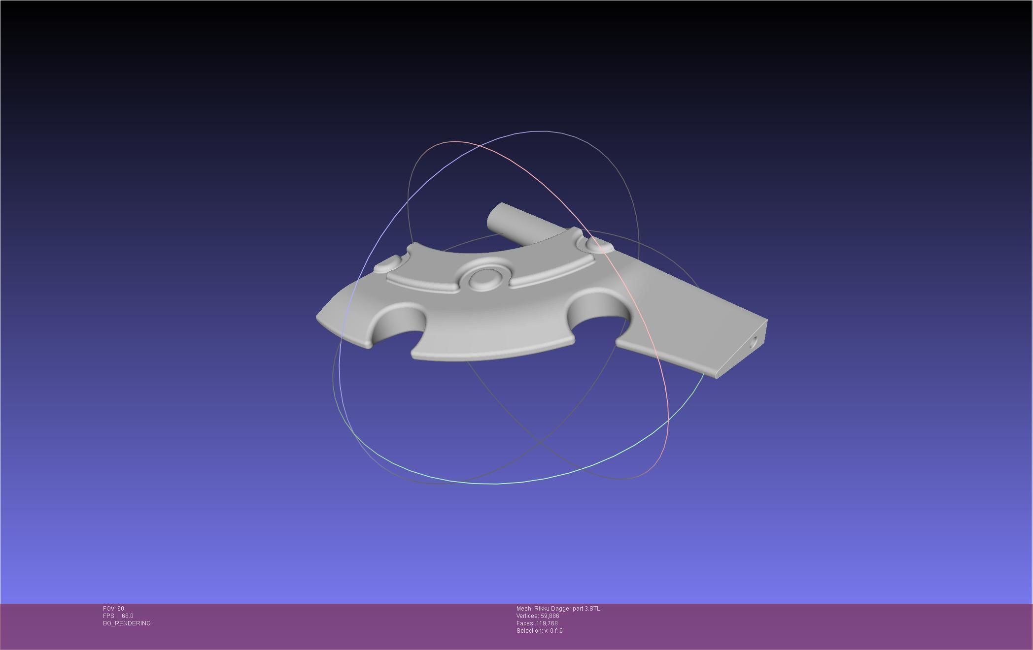 Final Fantasy X Rikku Dagger Assembly 3D print model_112