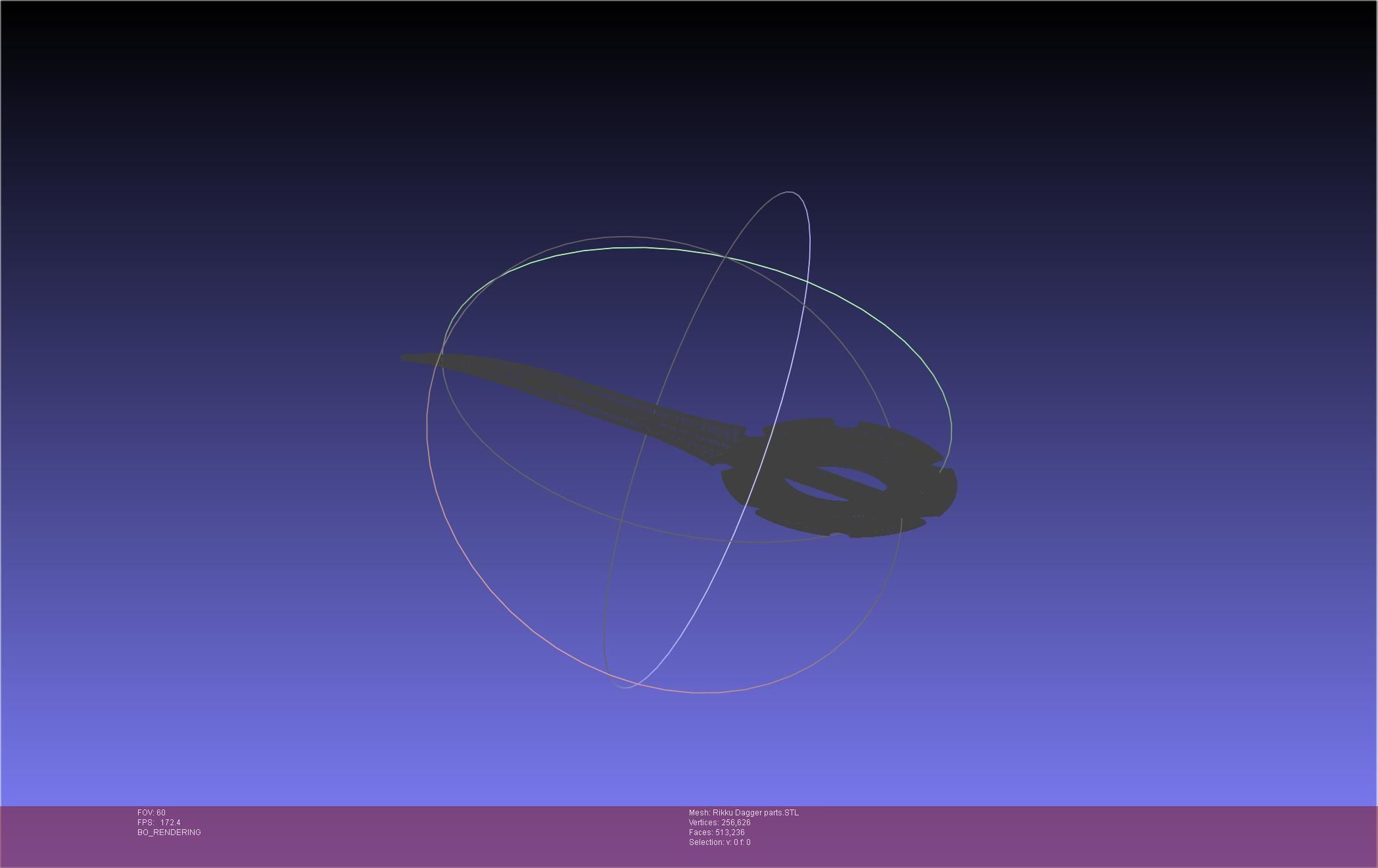 Final Fantasy X Rikku Dagger Assembly 3D print model_47