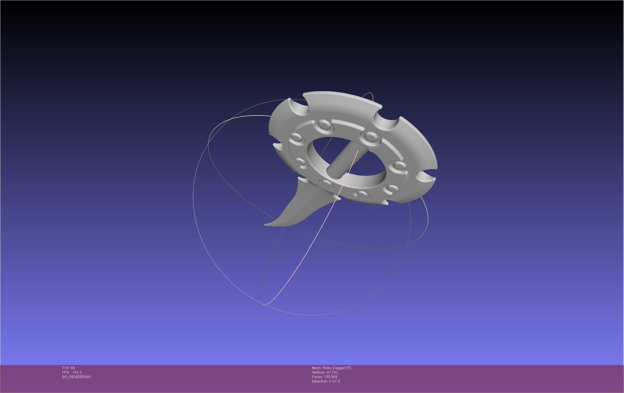 Final Fantasy X Rikku Dagger Assembly 3D print model_73