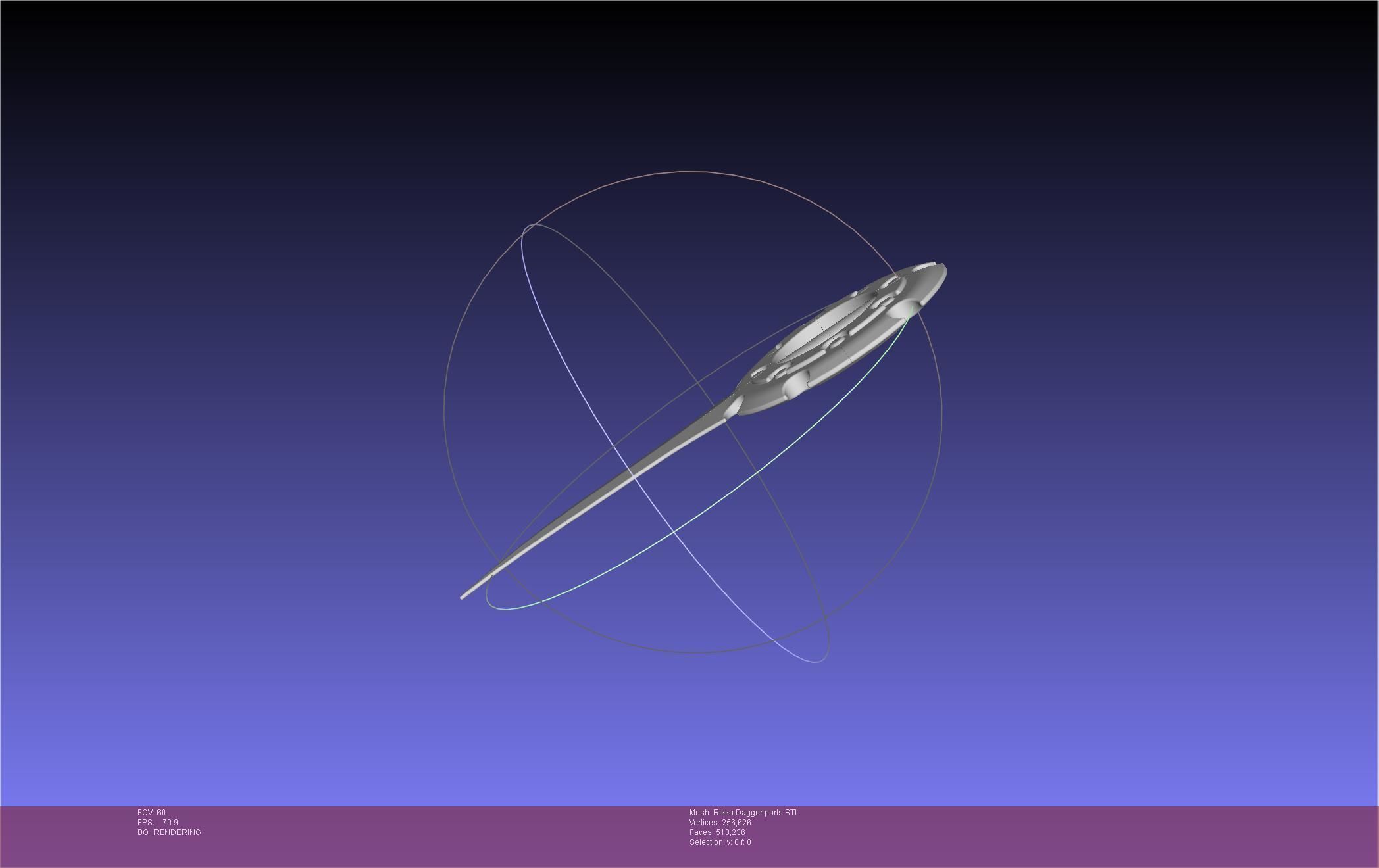 Final Fantasy X Rikku Dagger Assembly 3D print model_11