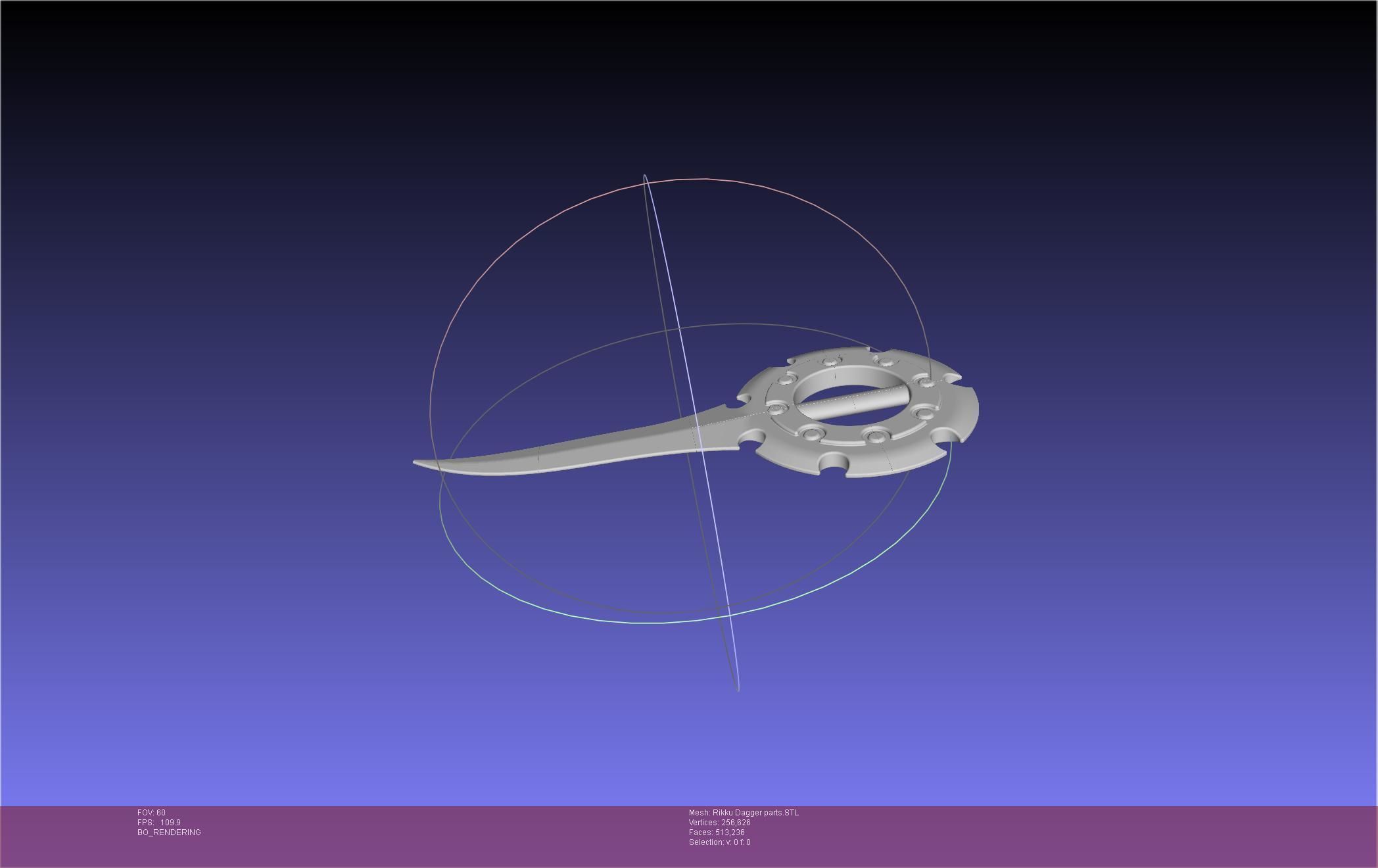 Final Fantasy X Rikku Dagger Assembly 3D print model_31