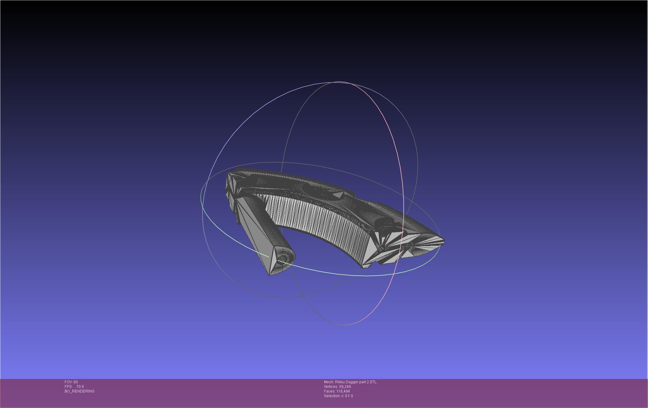 Final Fantasy X Rikku Dagger Assembly 3D print model_102