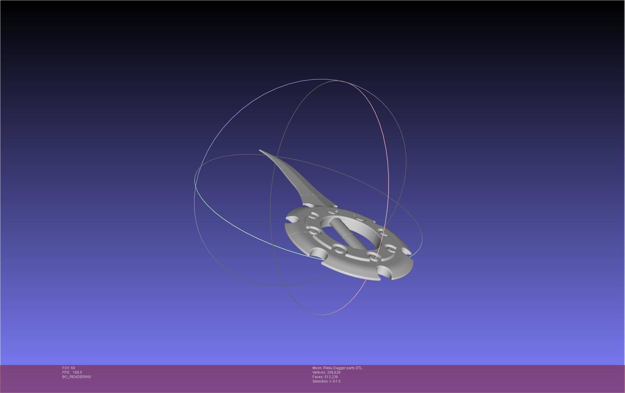 Final Fantasy X Rikku Dagger Assembly 3D print model_23