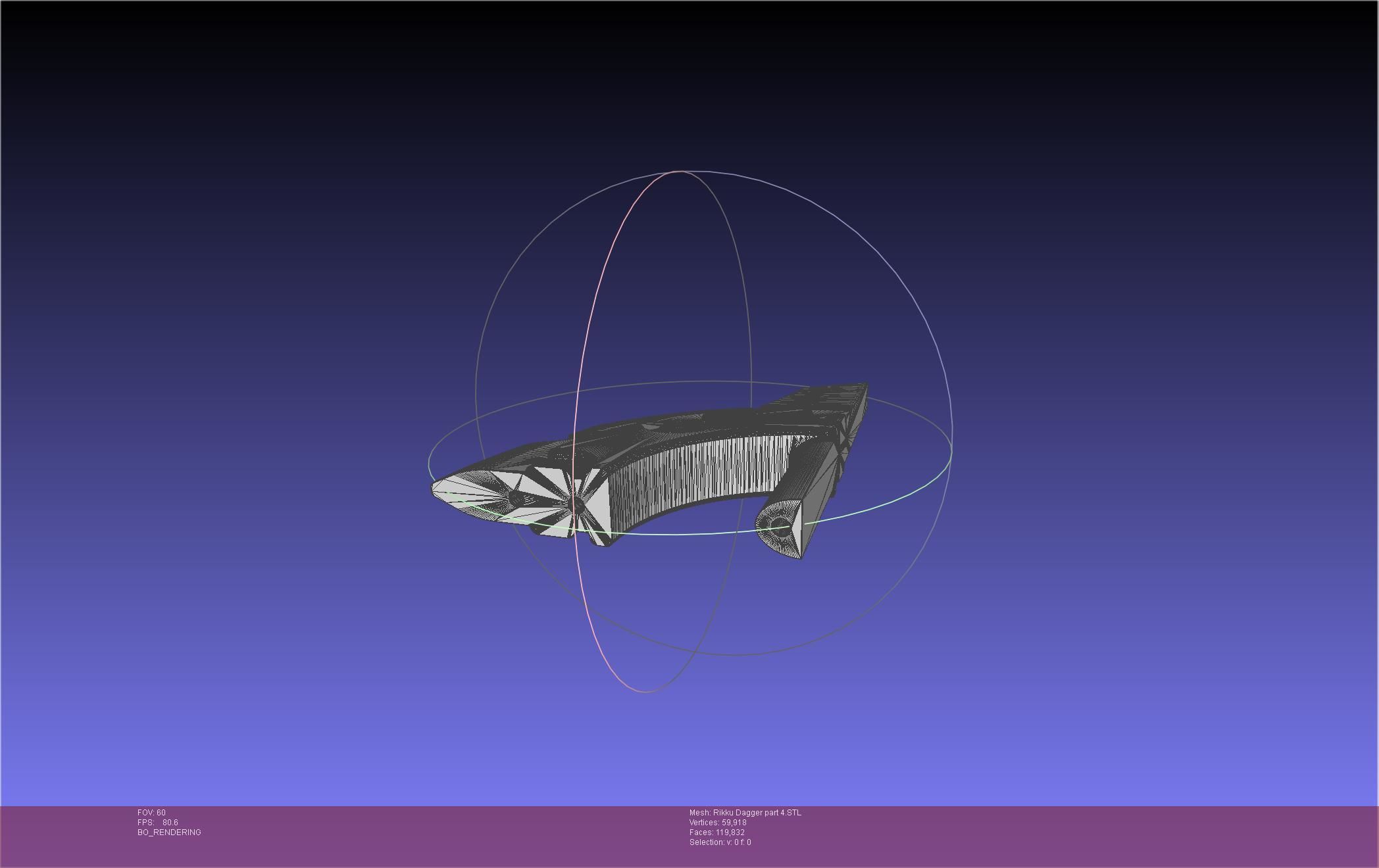 Final Fantasy X Rikku Dagger Assembly 3D print model_121