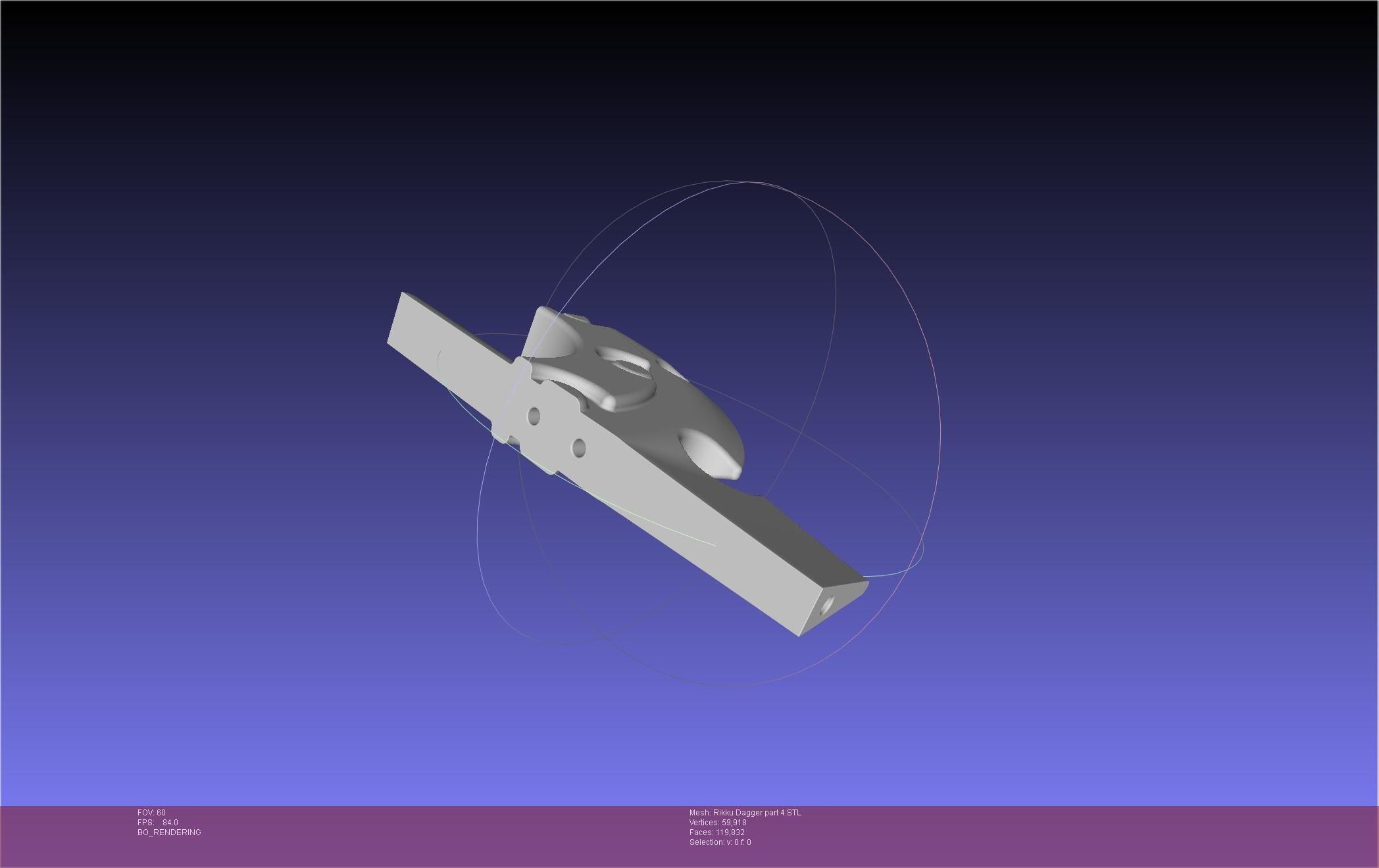 Final Fantasy X Rikku Dagger Assembly 3D print model_125