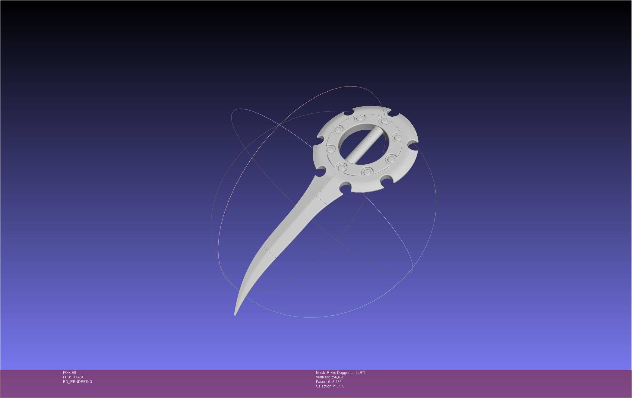 Final Fantasy X Rikku Dagger Assembly 3D print model_2