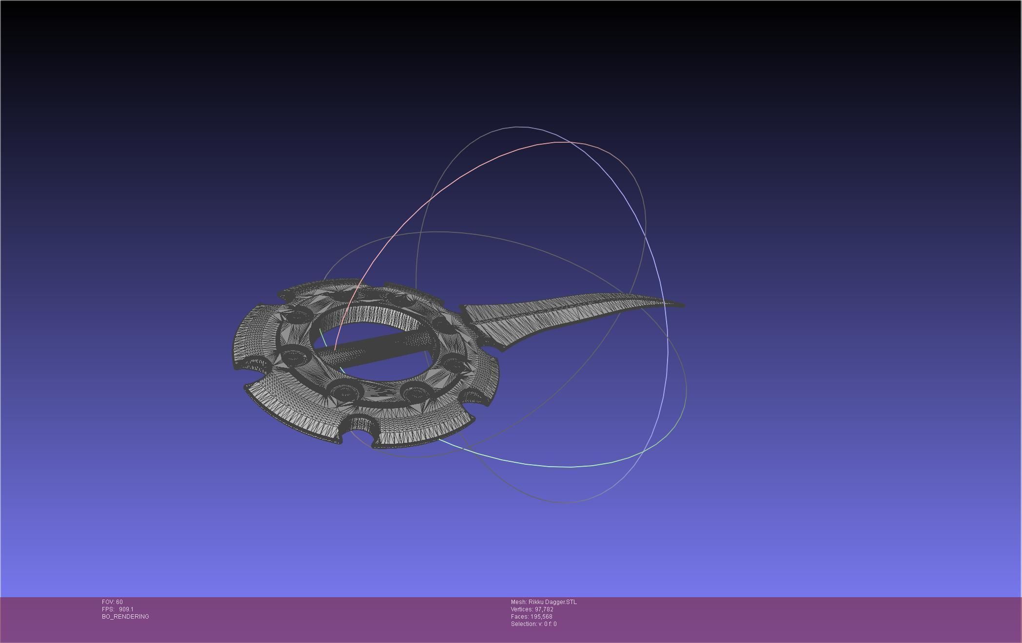 Final Fantasy X Rikku Dagger Assembly 3D print model_80